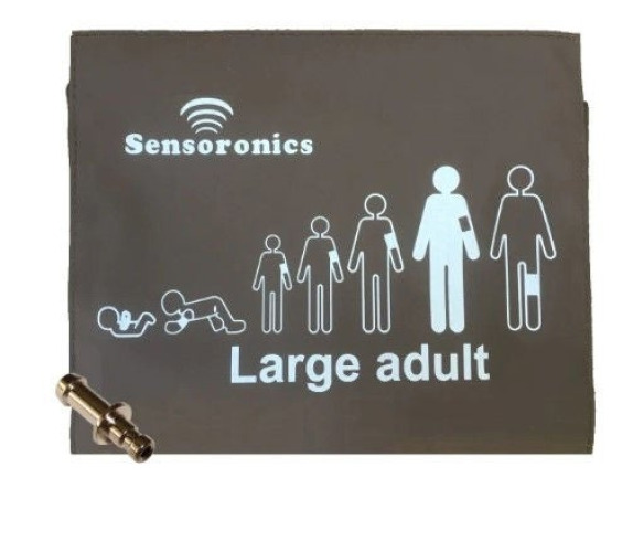 Sensoronics Inc - SRBP-ST-LA-BF Reusable Blood Pressure Cuff Sensoronics 34 to 43 Inch Arm Nylon Cuff Large Cuff