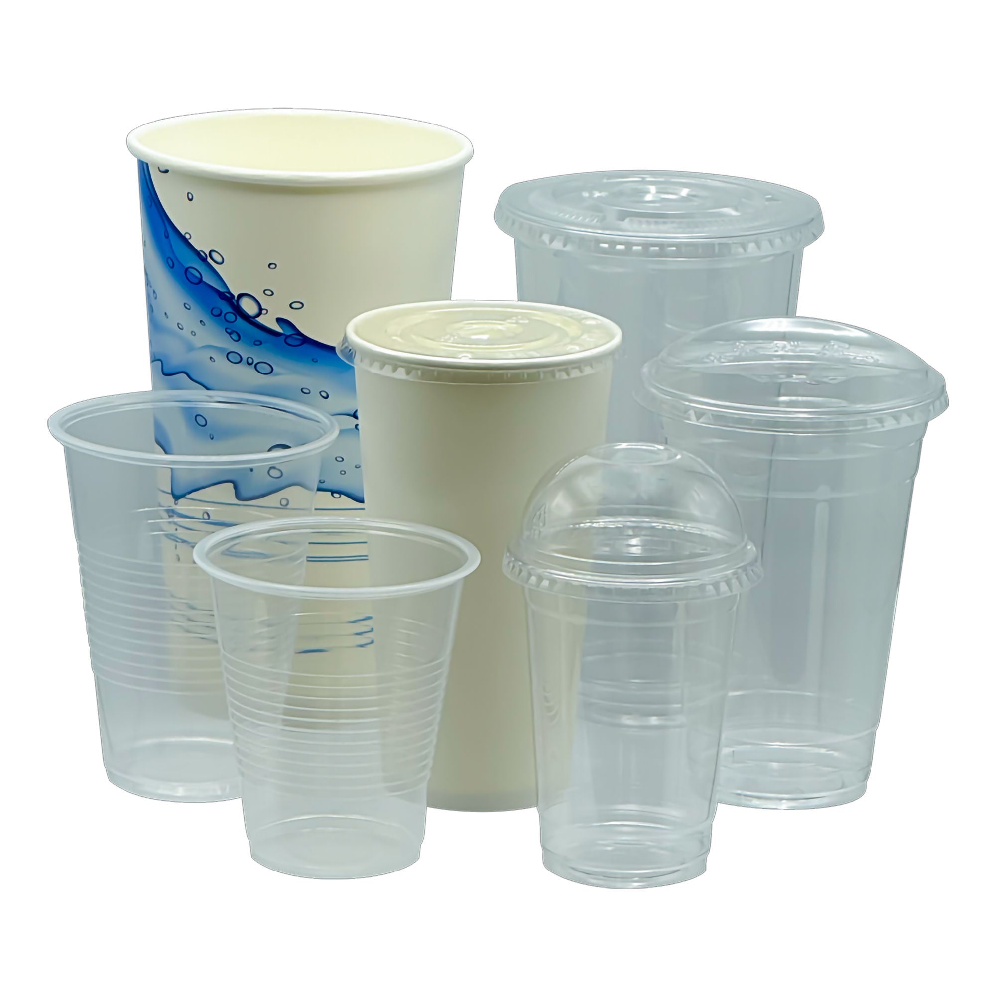 RJ Schinner Co - EPETFL32 Drinking Cup Lid For 32 oz PET Cups Clear Plastic Disposable