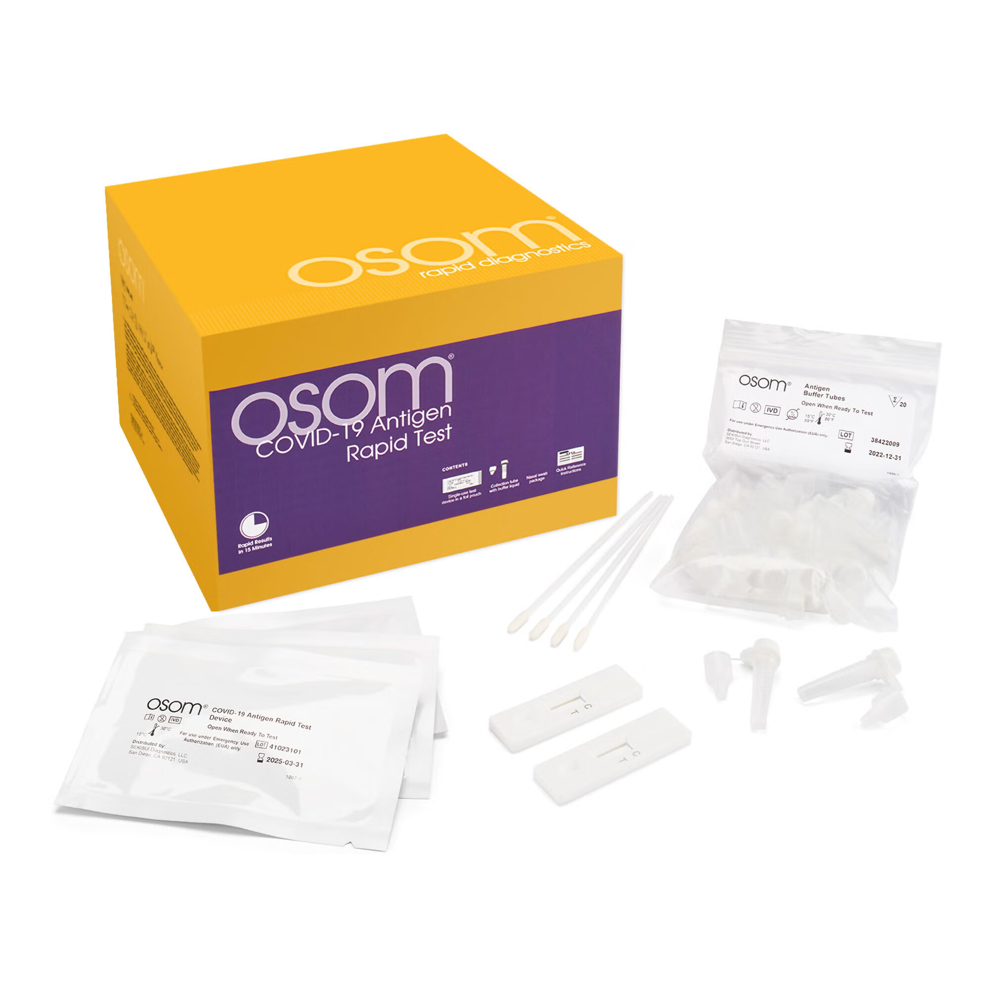 Sekisui Diagnostics - 1066-40 Respiratory Test Kit OSOM® COVID-19 Antigen 40 Tests