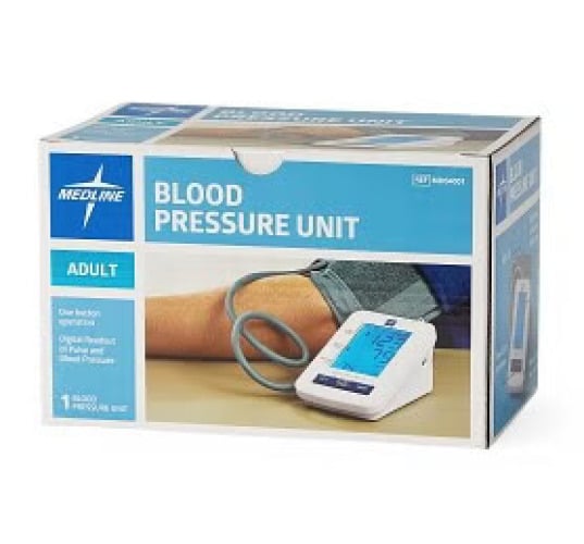 Medline - MDS4001 Digital Blood Pressure Monitor Medline Adult Cuff Arm Nylon Cuff Desk Model
