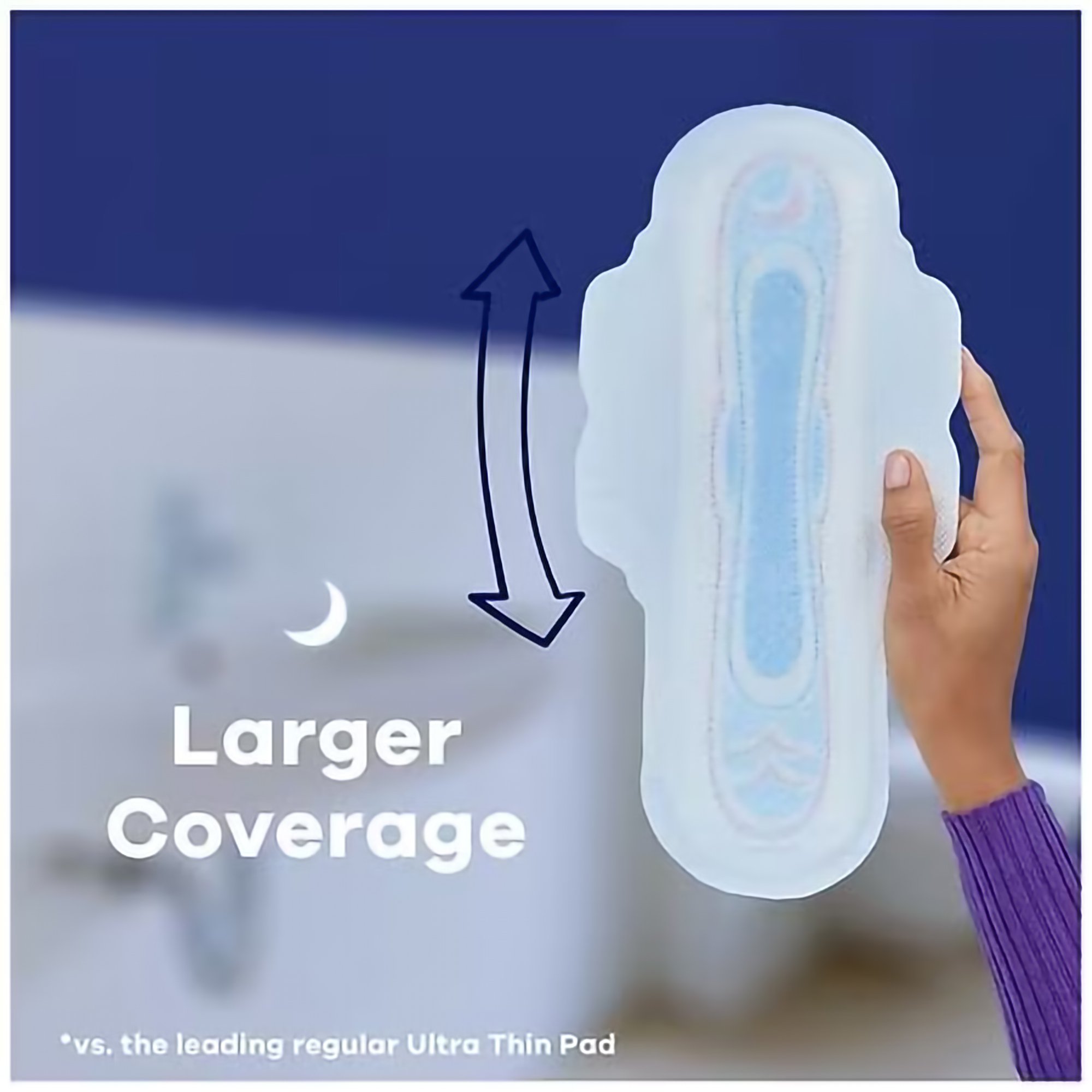 Procter & Gamble 03700099089 - Always® Ultra Thin Pads Size 4 Overnight with Flexi-Wings - 26/Pack, 156/Case