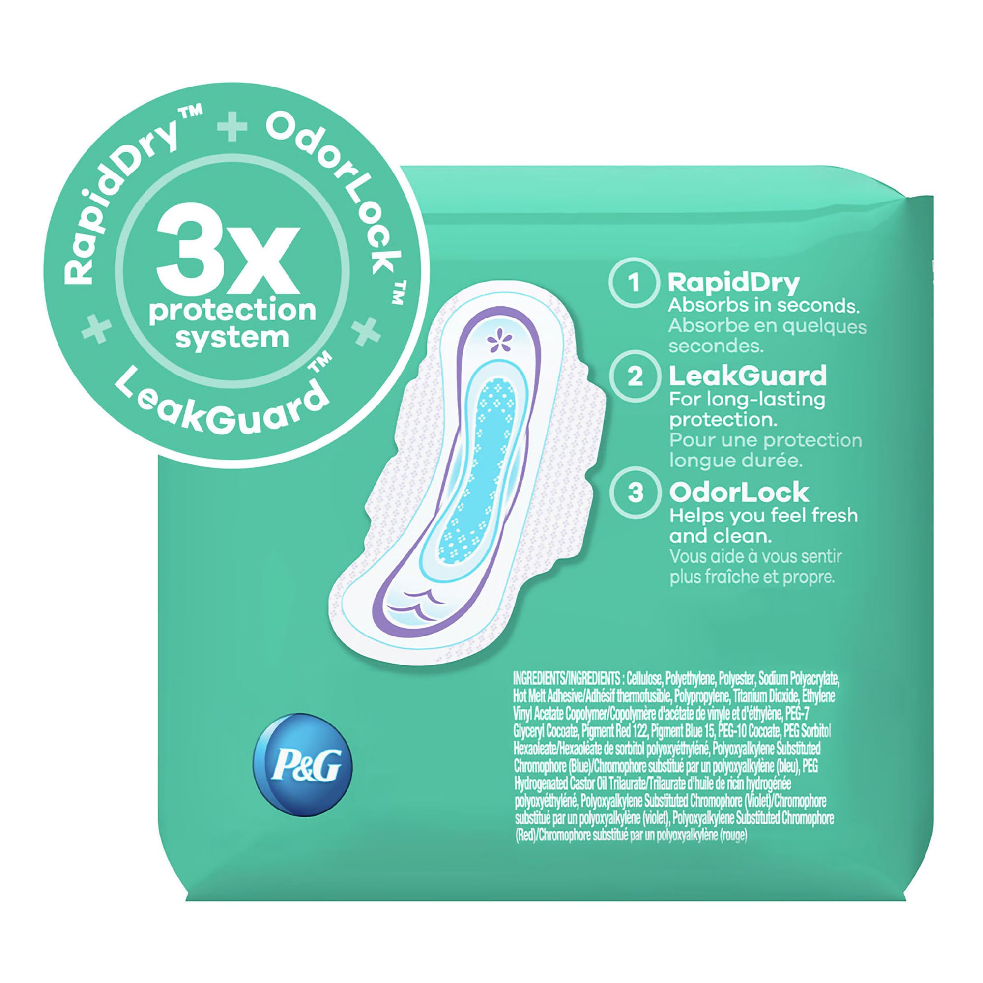 Always Ultra Thin Feminine Pad 03077203345 by Procter & Gamble