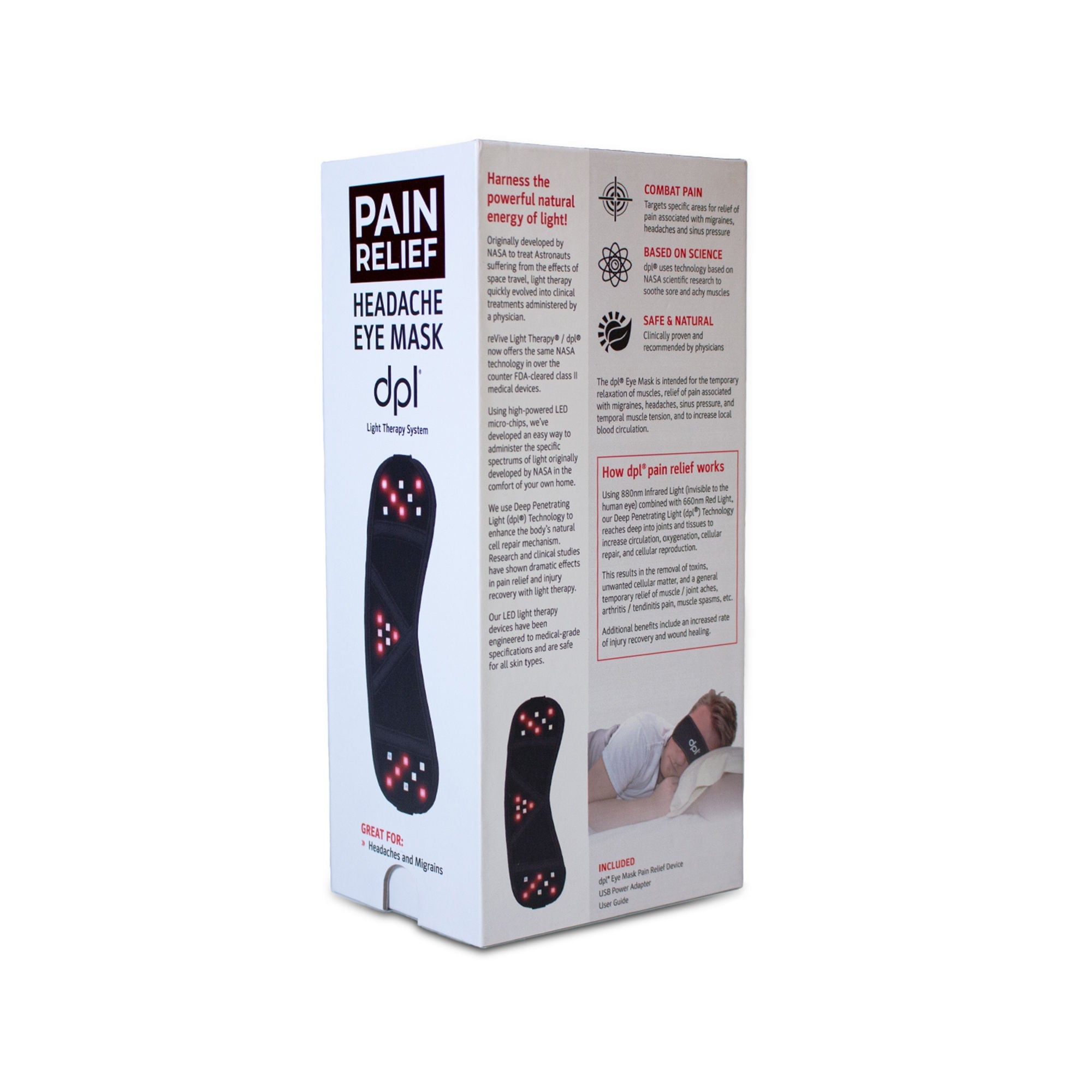 LED Technologies Inc - DPLEYEPN dpl® Light Therapy Eye Pain Mask