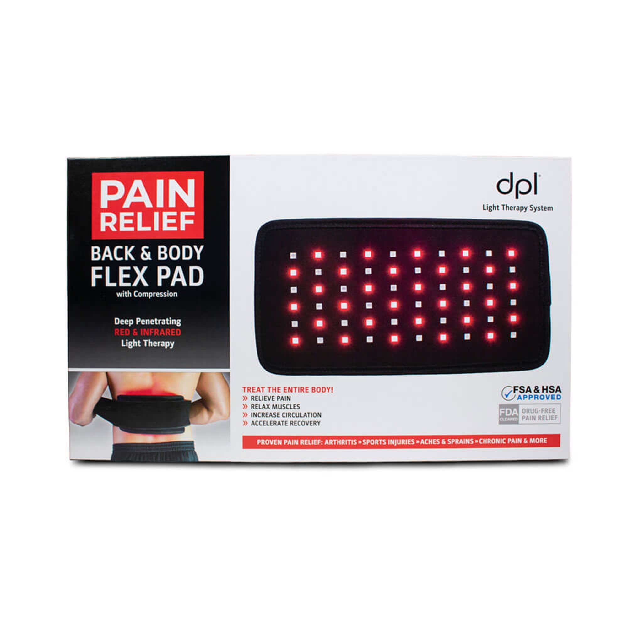 LED Technologies Inc FLEXPAD - dpl® Flex Pad LED Light Therapy Device - 1/Each, 10/Case