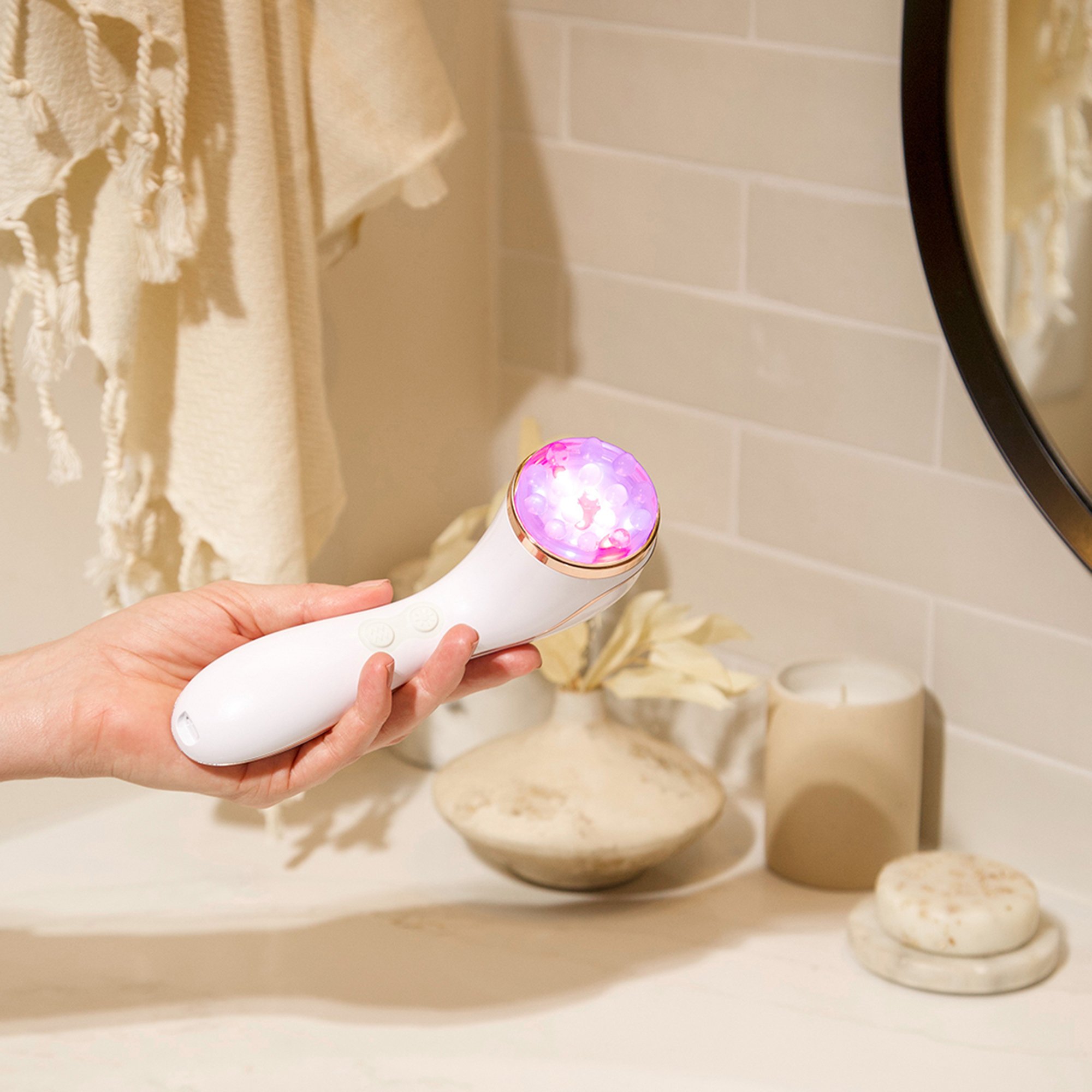 LED Technologies Inc LXSONIQUE - reVive® LUX Soniqué Sonic Cleansing Light Therapy Device - 1/Each, 16/Case