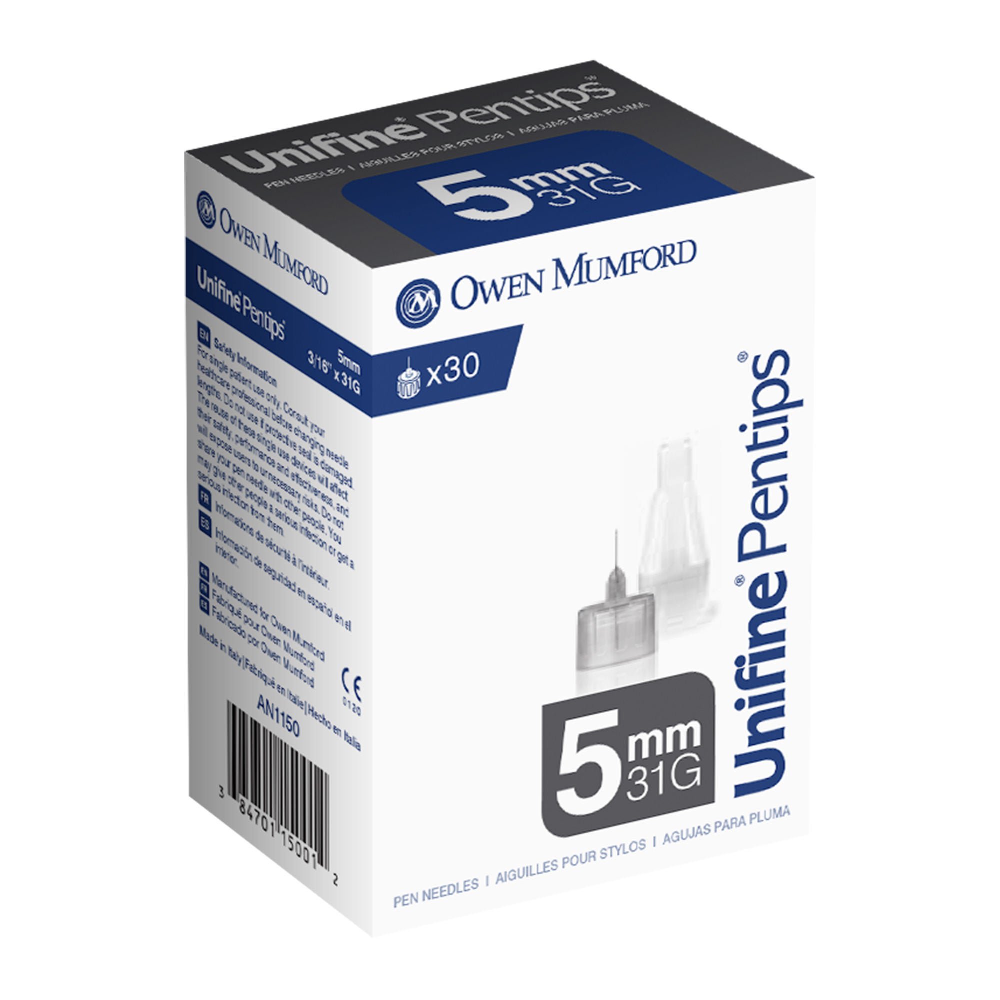 Owen Mumford - AN 1150 Unifine® Pentips® Standard Insulin Pen Needle