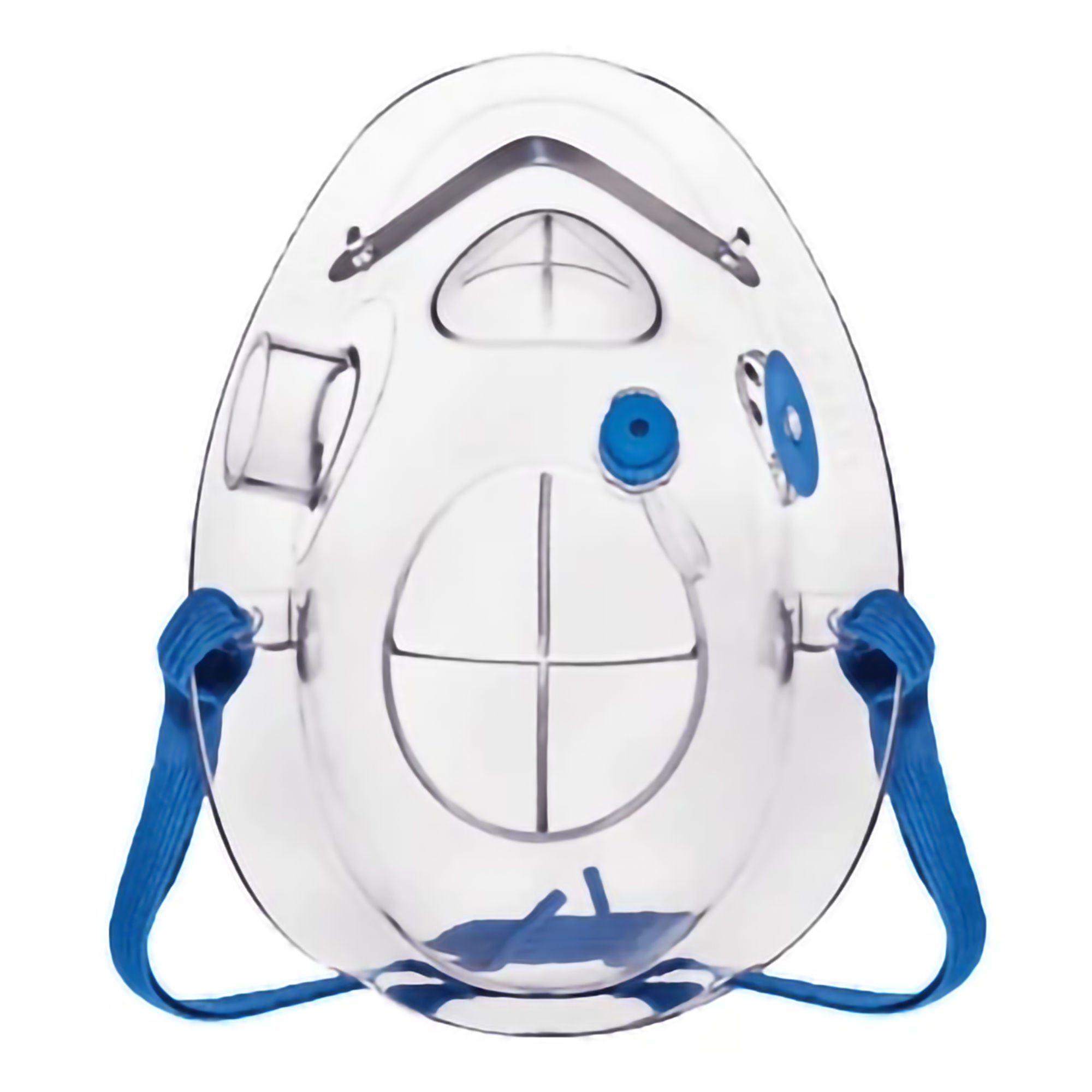 Stryker - 1001-MM Oxygen Mask POM® Elite Elongated Style Adult One Size Fits Most Adjustable Head Strap / Nose Clip
