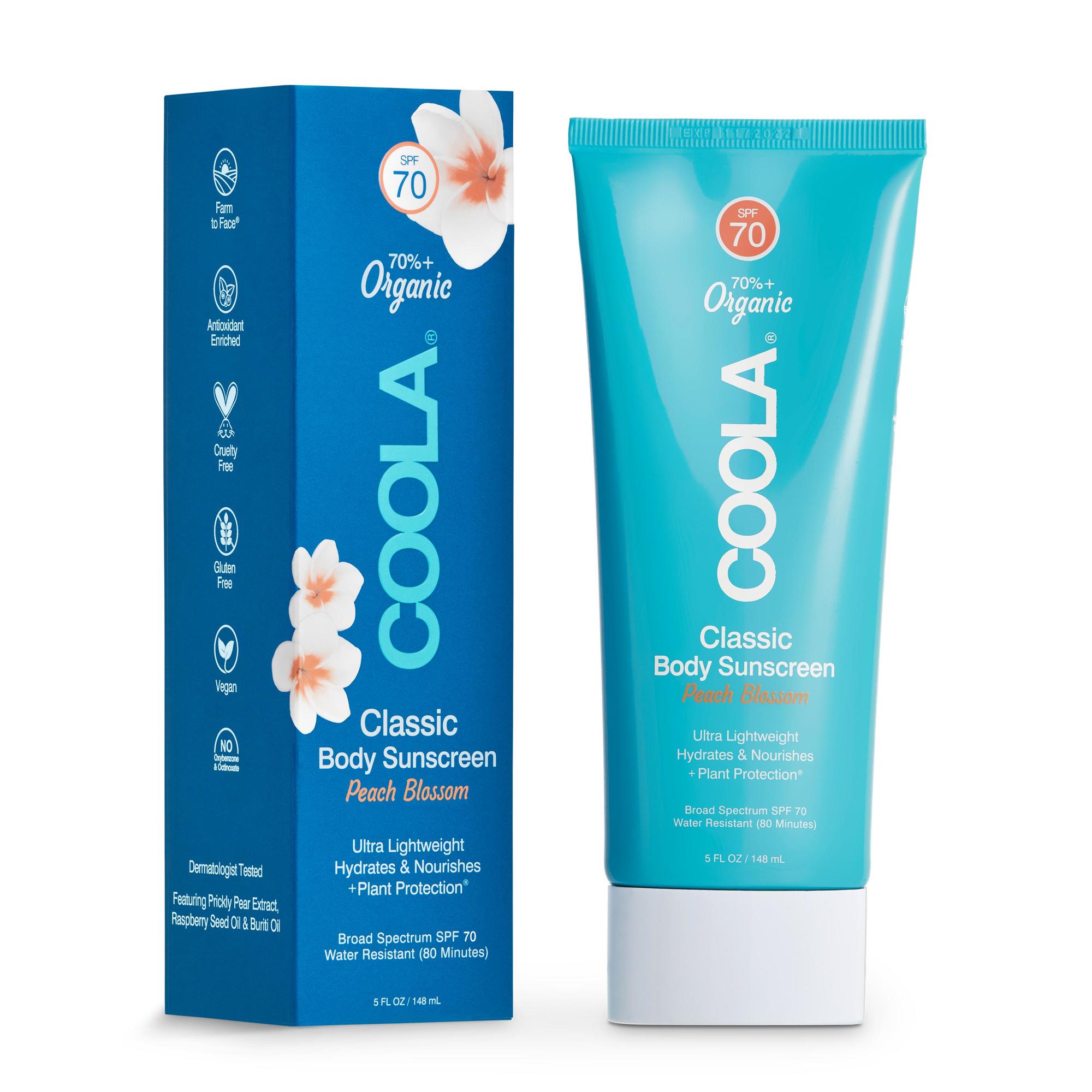 COOLA LLC - CL10019 Coola® Classic Body Sunscreen Lotion SPF 70 Peach Blossom Scent