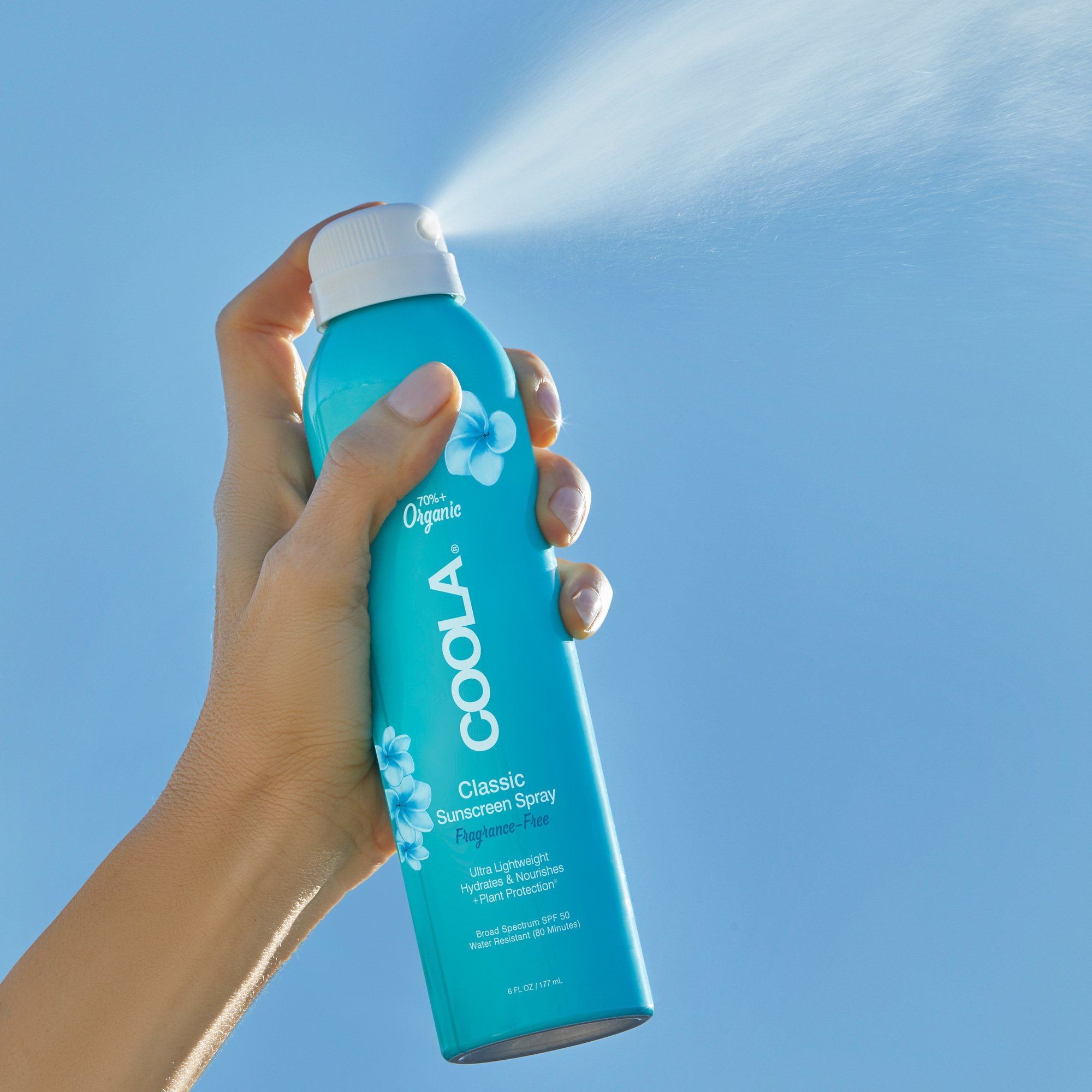 COOLA LLC CL10126 - Coola® Classic Body Sunscreen Spray SPF 50 Fragrance Free, 6-ounce Aerosol Can - 1/Each, 24/Case