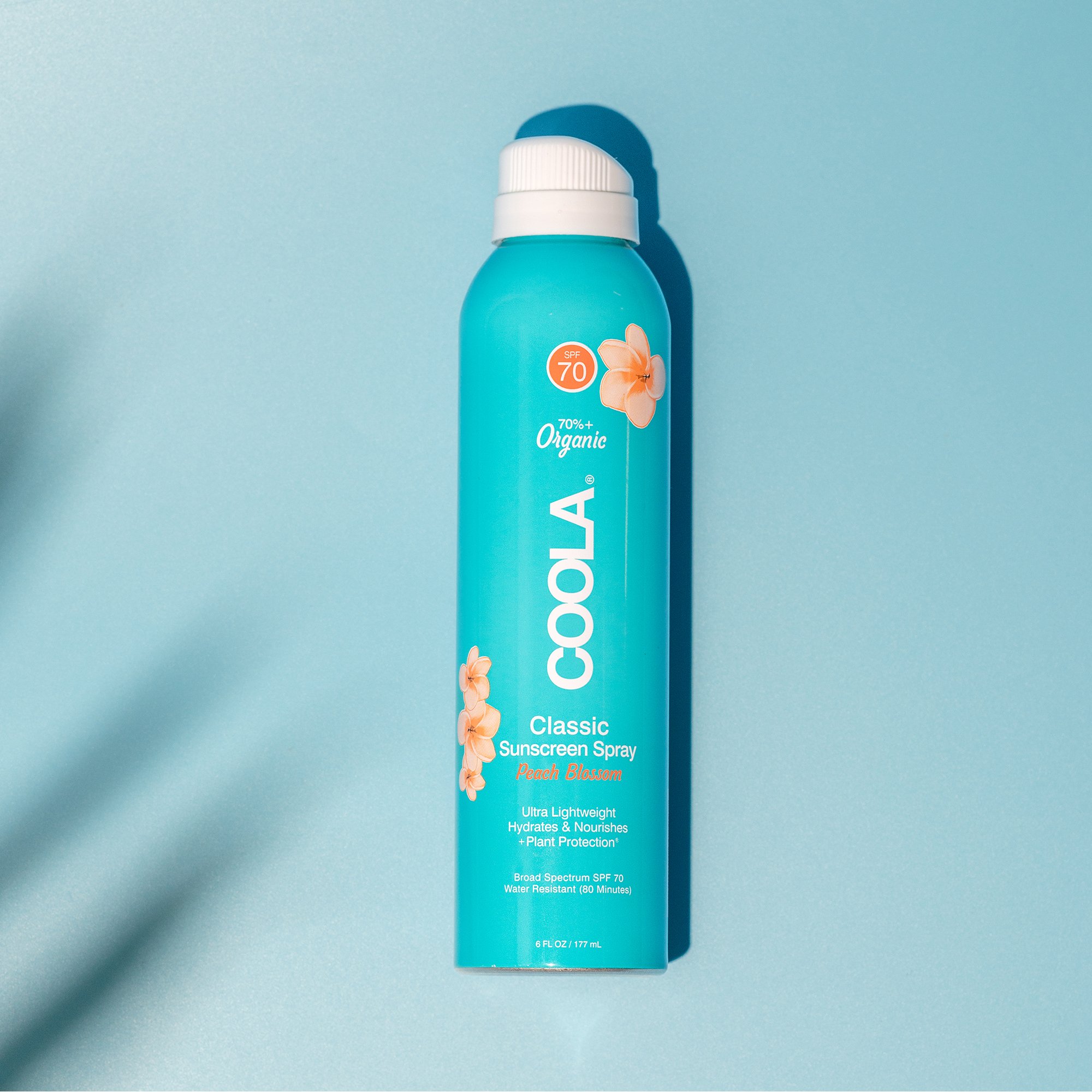 COOLA LLC CL10132 - Coola® Clear Body Sunscreen Spray SPF 70 Peach Blossom Scent, 6-ounce Can - 1/Each, 24/Case