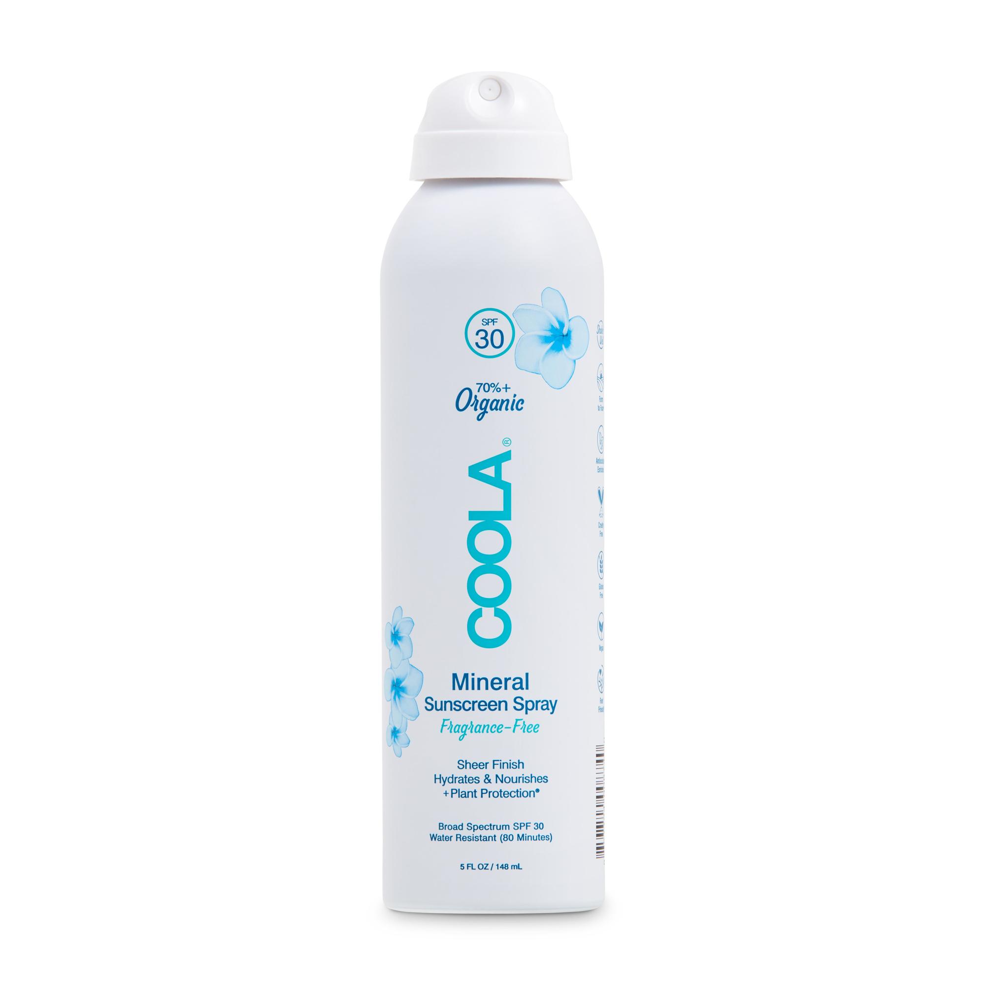 COOLA LLC - CL10293 Coola® Zinc Oxide Sunscreen Spray Fragrance Free SPF 30