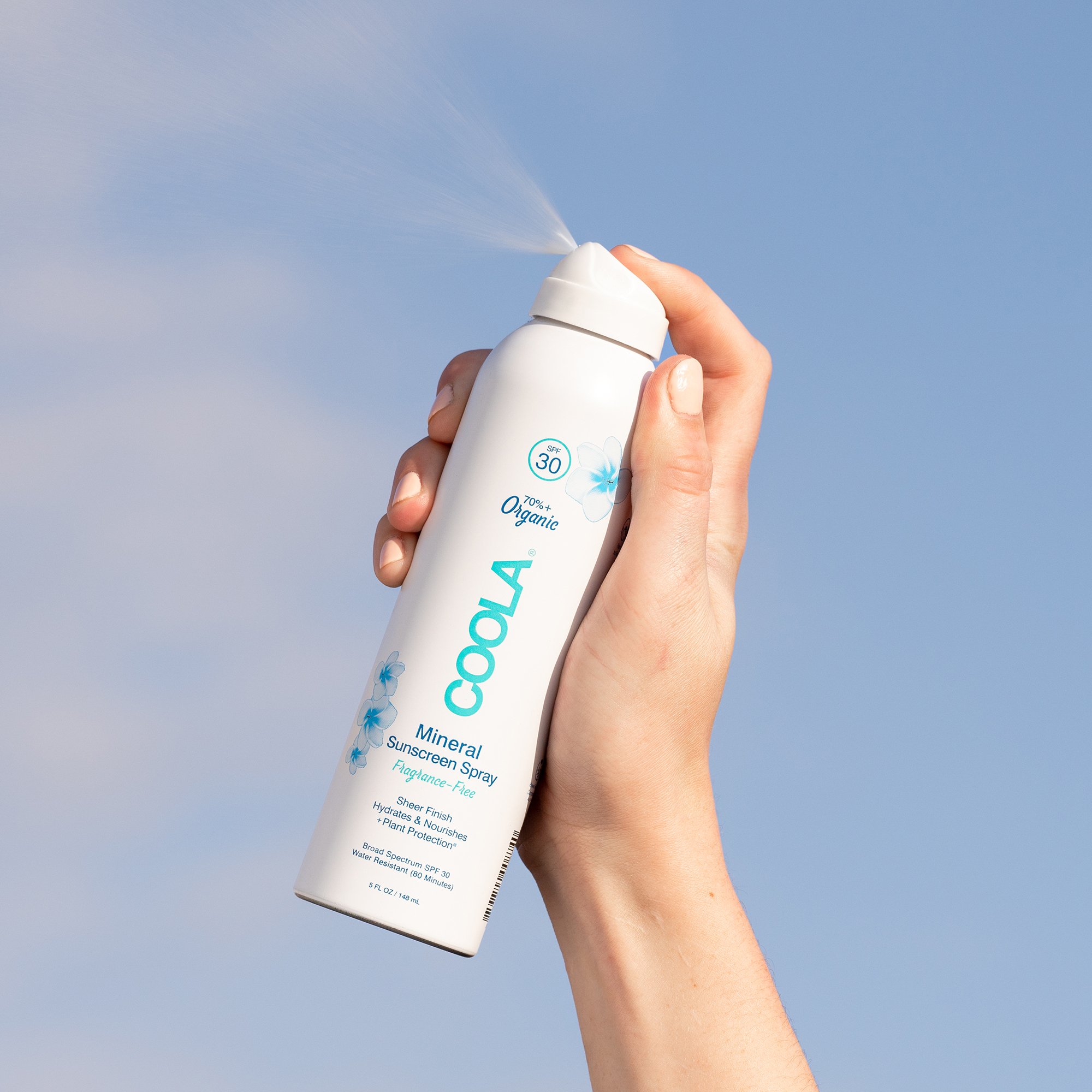 COOLA LLC CL10293 - Coola® Zinc Oxide Sunscreen Spray Fragrance Free SPF 30, 5-ounce Can - 1/Each, 24/Case