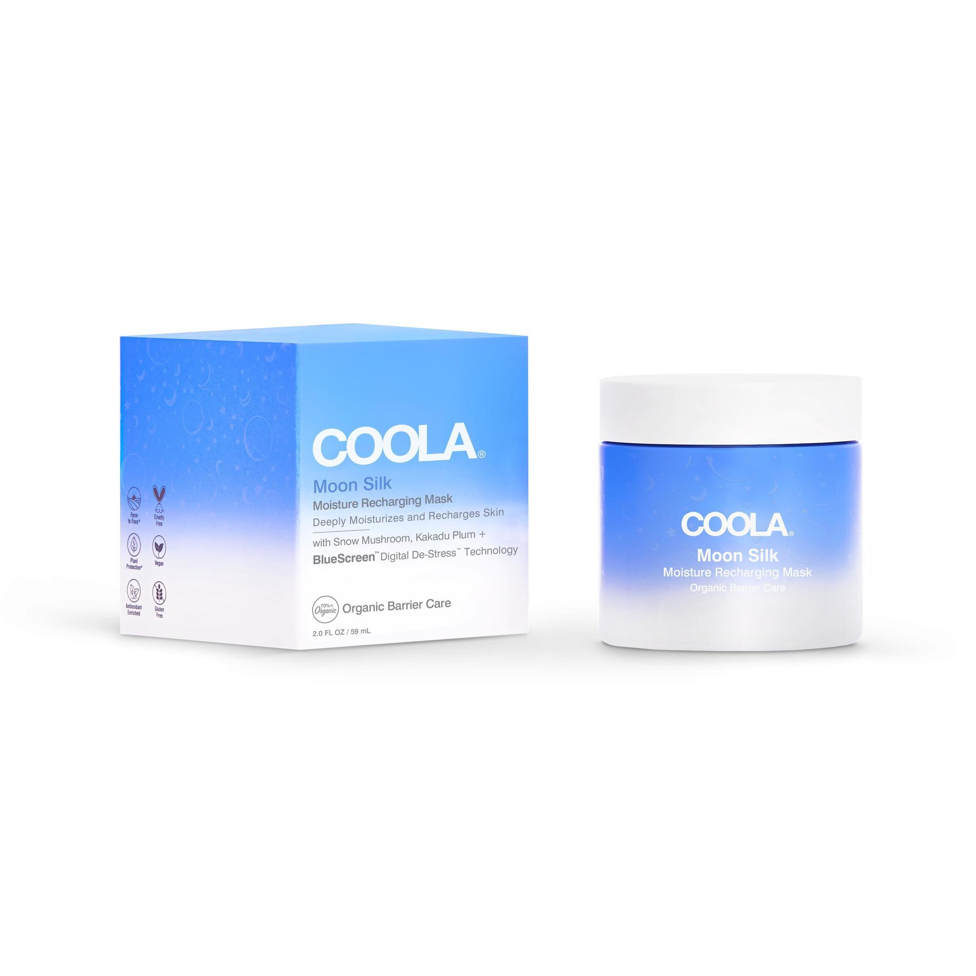 COOLA LLC - CL10299 Facial Moisturizer Moon Silk Moisture Recharging Mask 2 oz. Jar Scented Cream