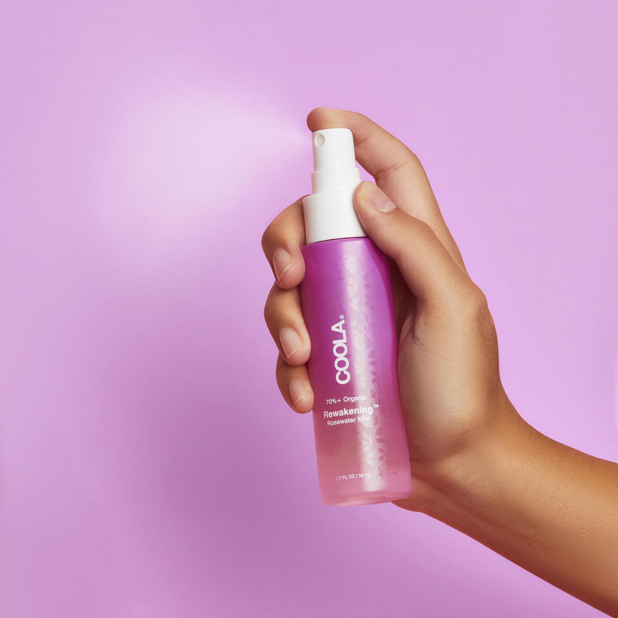 Rewakening Rosewater Mist Face Spray Facial Moisturizer CL10300 by COOLA