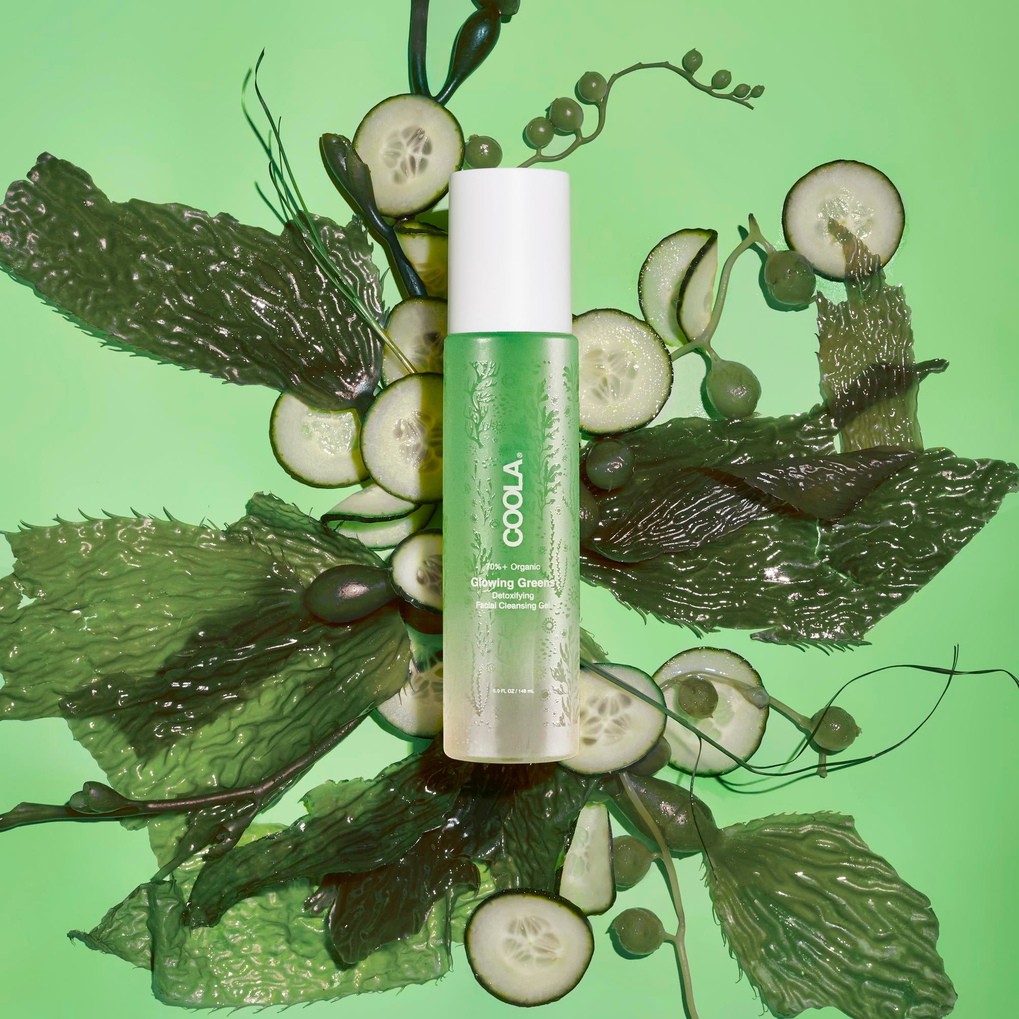 COOLA LLC - CL10329 Facial Cleanser Coola® Glowing Greens Detoxifying Gel 5 oz. Tube Scented