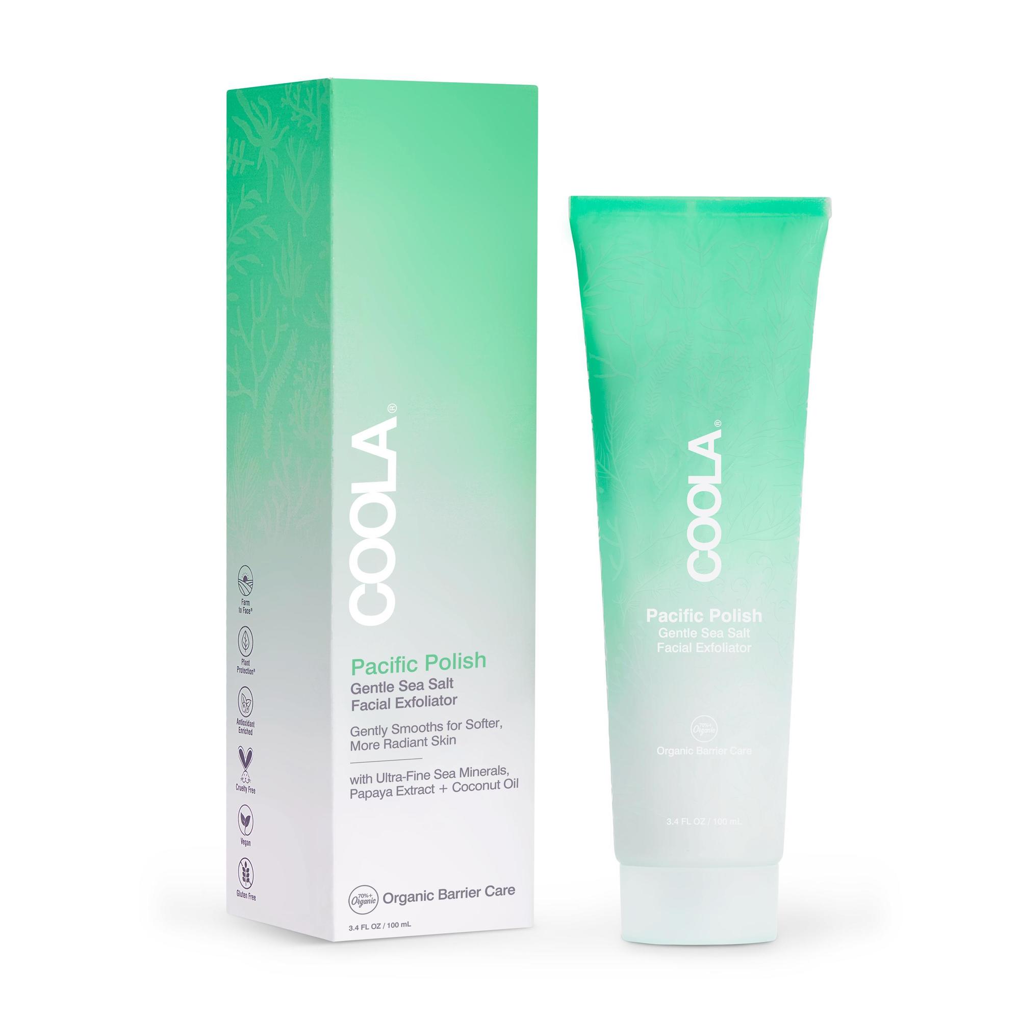 COOLA LLC - CL10330 Facial Cleanser Coola® Pacific Polish Gentle Sea Salt Exfoliator Cream 3.4 oz. Tube Scented