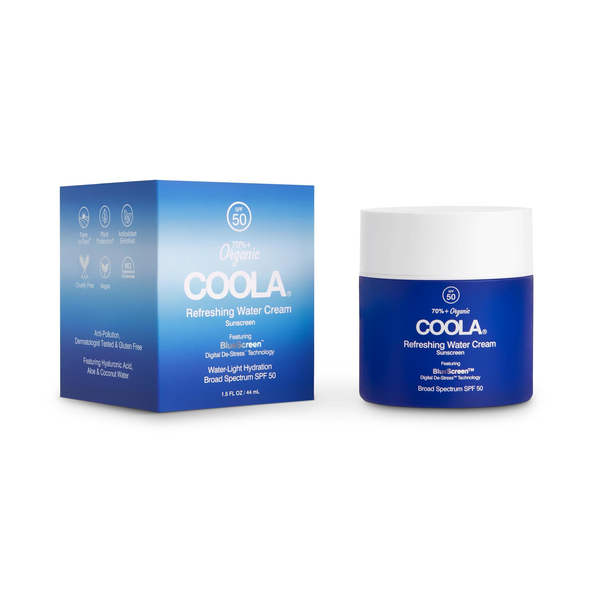 COOLA LLC - CL10405 Coola® Refreshing Water Cream Sunscreen w/ BlueScreen™ Digital De-Stress™ SPF 50