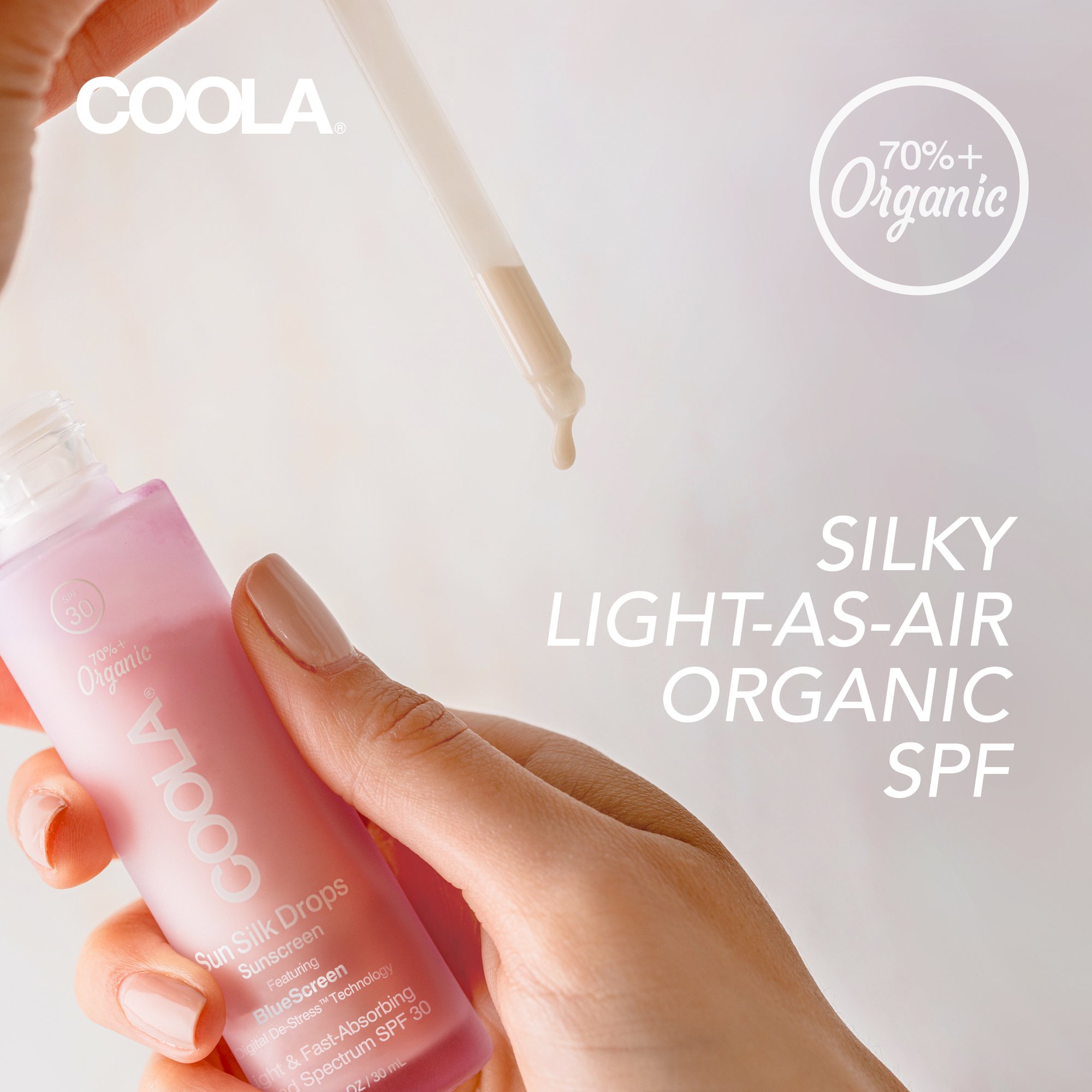 COOLA LLC CL10479 - Coola® Sun Silk Drops Sunscreen with BlueScreen™ Digital De-Stress™ SPF 30 - 1/Each, 24/Case