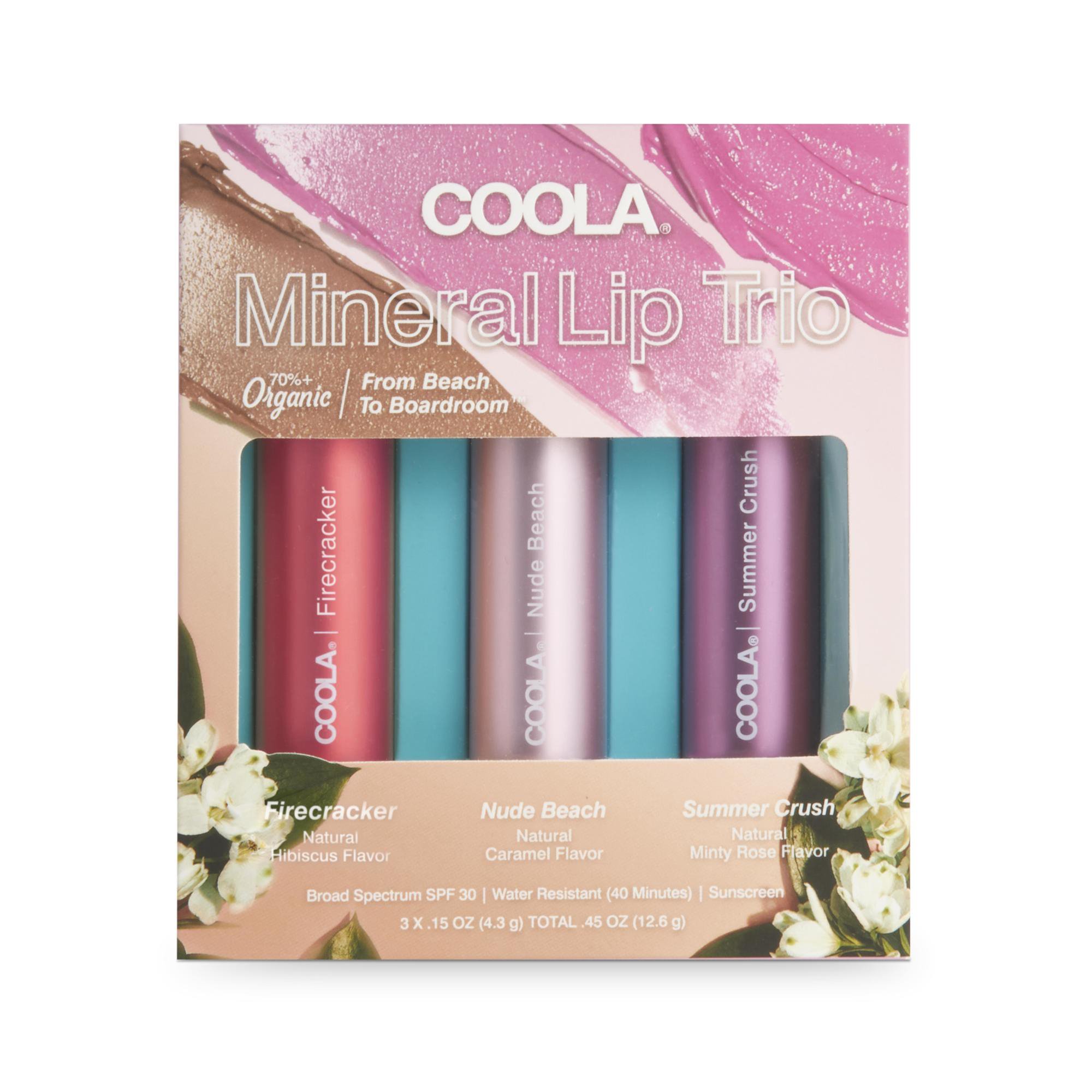 COOLA LLC CL10483 - Mineral Liplux® SPF 30 Organic Tinted Trio - 1/Each, 24/Case