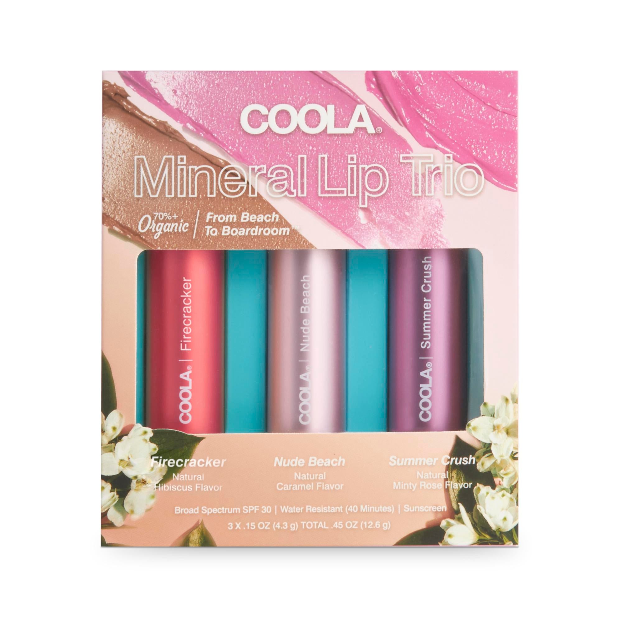 COOLA LLC - CL10483 Mineral Liplux® SPF 30 Organic Tinted Trio
