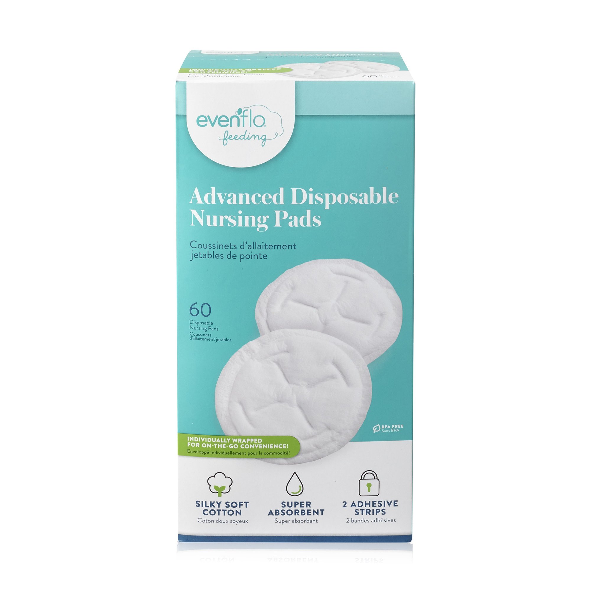 Midway Importing Inc 5231611 - Evenflo Advanced Nursing Pad - 60/Box, 720/Case