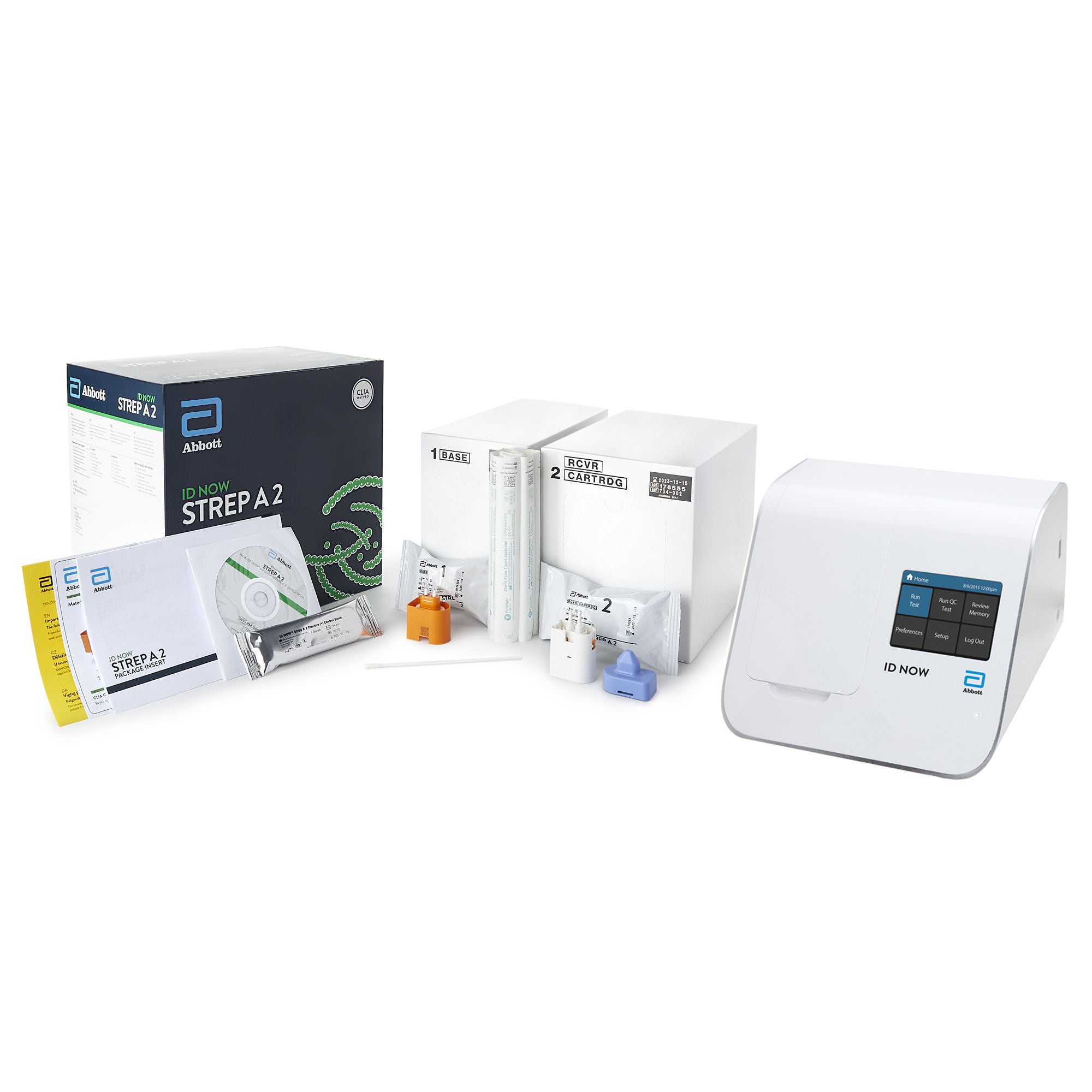 Abbott Rapid Dx North America LLC - IDNOW15S Respiratory Test Kit ID NOW™ Strep A 2.0 15 X 24 Tests CLIA Waived