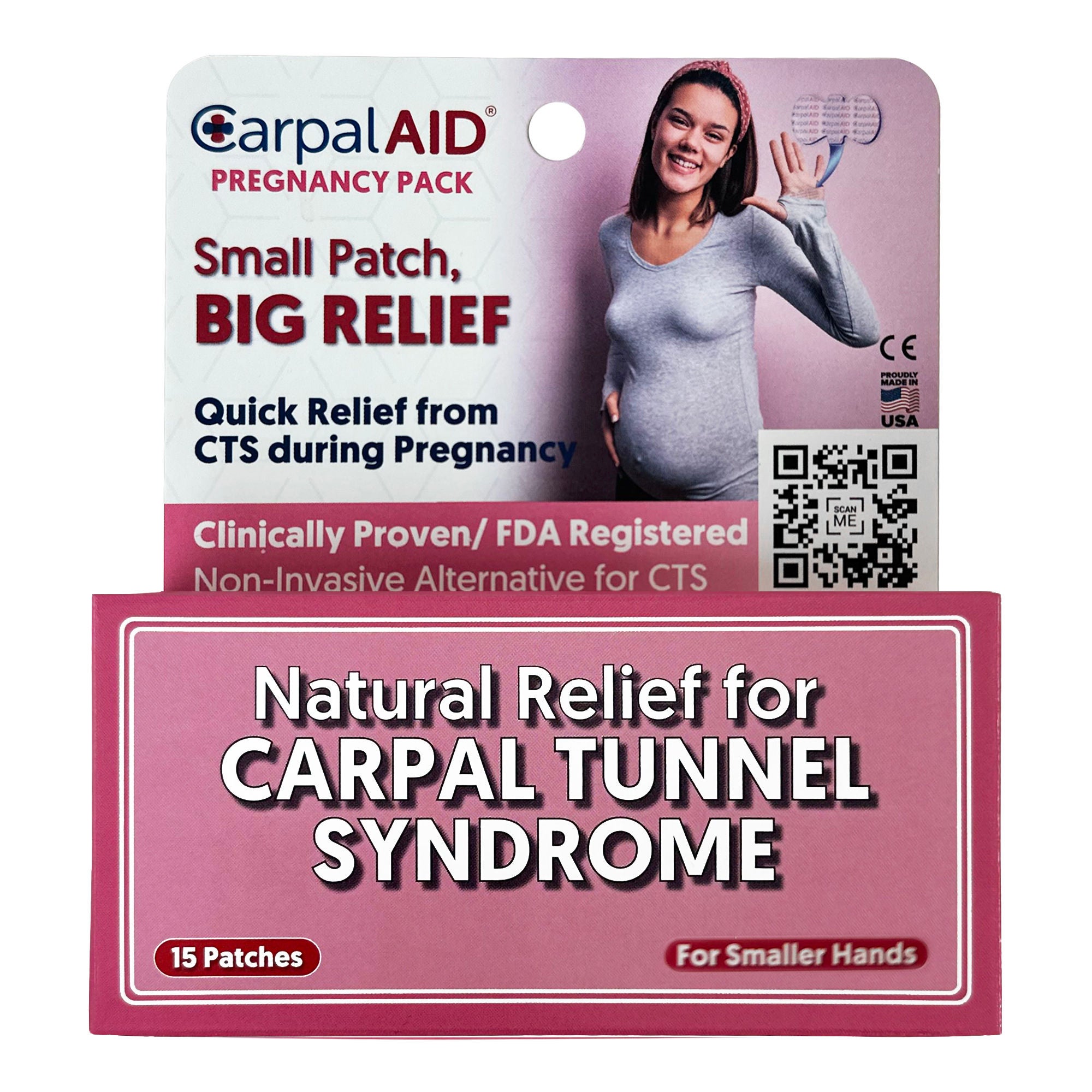 Carpal AID LLC - SMP15PK CarpalAid® Patch Pregnancy Hand-Based Carpal Tunnel Support