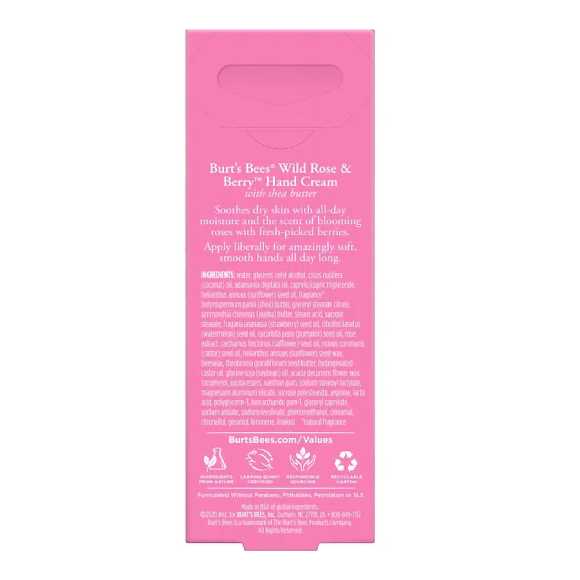 The Clorox Sales Company 79285064925 - Burt's Bees® Hand Cream Wild Rose and Berry, 1-ounce Tube - 1/Each, 4/Carton