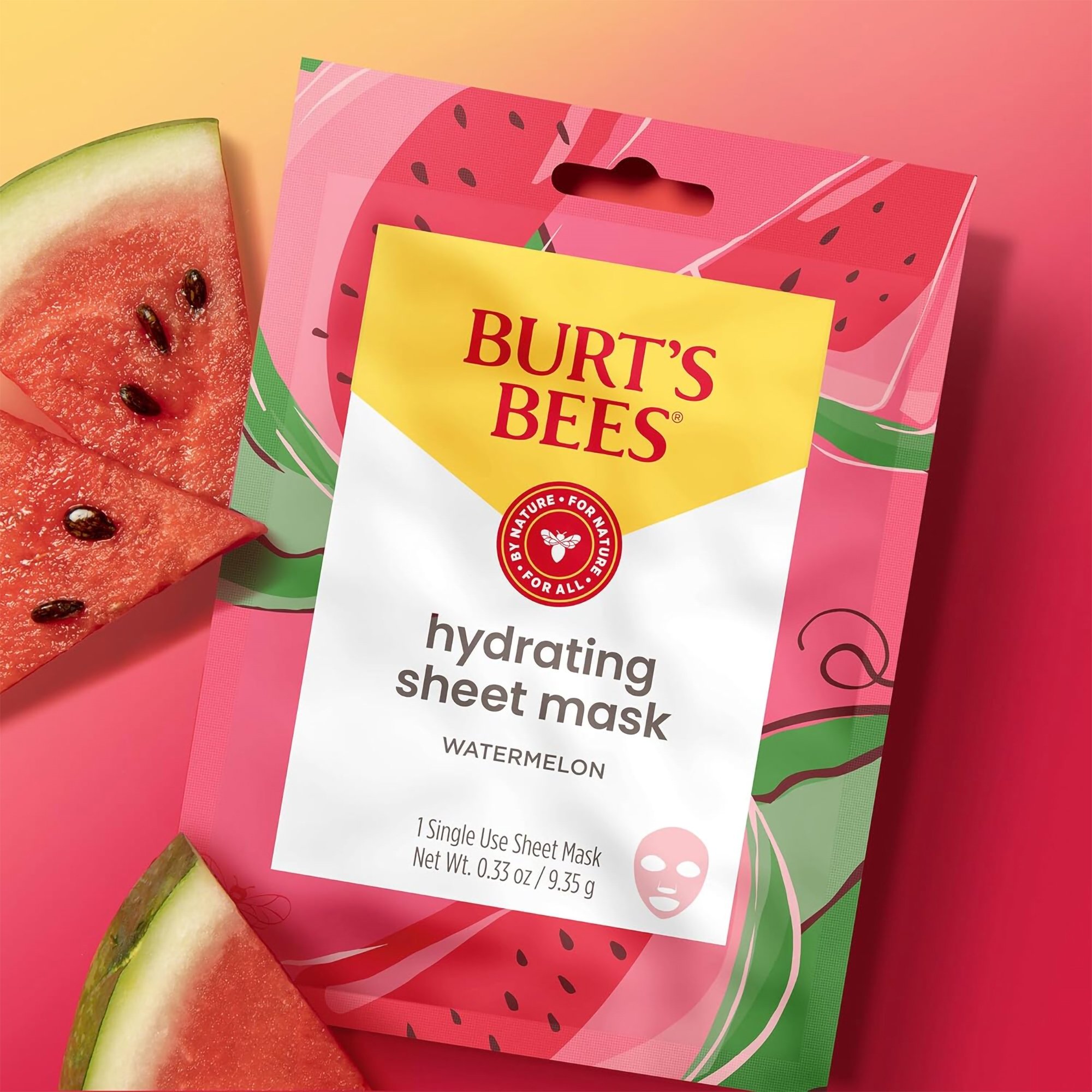 The Clorox Sales Company 79285090780 - Burt's Bees® Hydrating Sheet Mask Watermelon - 1/Each, 6/Carton