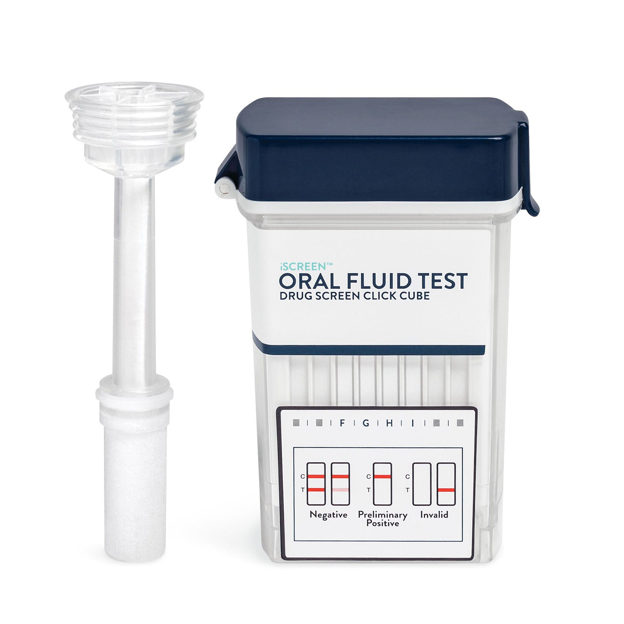 Abbott Rapid Dx North America LLC - ABTOFCUBE0604D Drugs of Abuse Test Kit iScreen™ Click Cube AMP50, BZO10, COC20, mAMP/MET50, OPI40, OXY20 25 Tests For Employment / Insurance Use