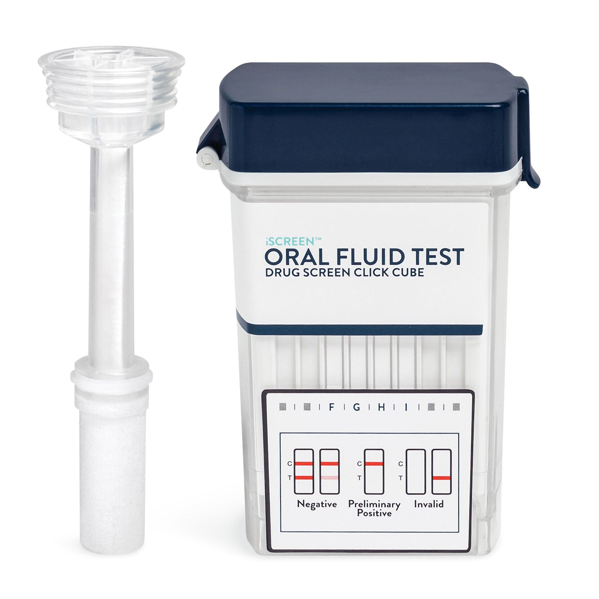 Abbott Rapid Dx North America LLC - ABTOFCUBE1002B Drugs of Abuse Test Kit iScreen™ Click Cube AMP50, BAR50, BUP5, BZO10, COC20, mAMP/MET50, MDMA50, MTD30, OPI40, OXY20 25 Tests For Employment / Insurance Use