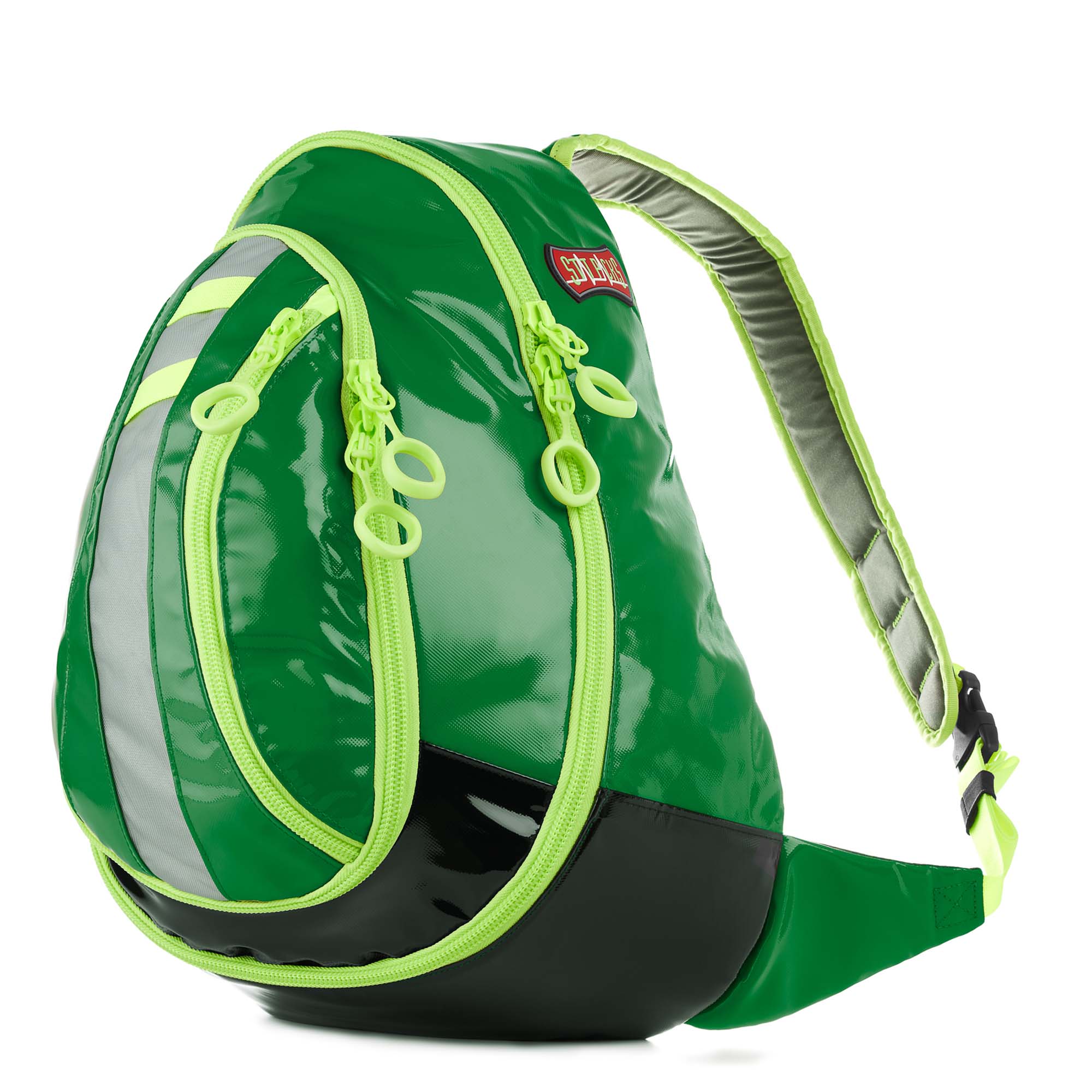StatPacks Inc - G35011GN EMS Backpack G3 Medslinger Green Urethane-Coated Tarpaulin 3 X 14 X 18 Inch