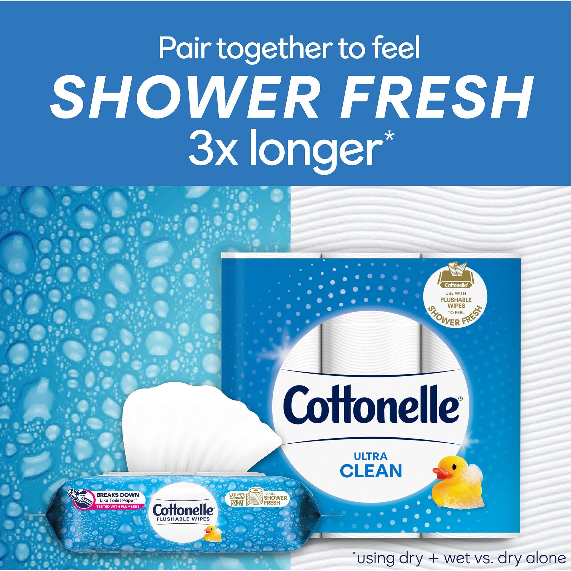 Kimberly Clark 44932 - Cottonelle® FreshCare® Flushable Wipes - 42/Pack, 504/Case