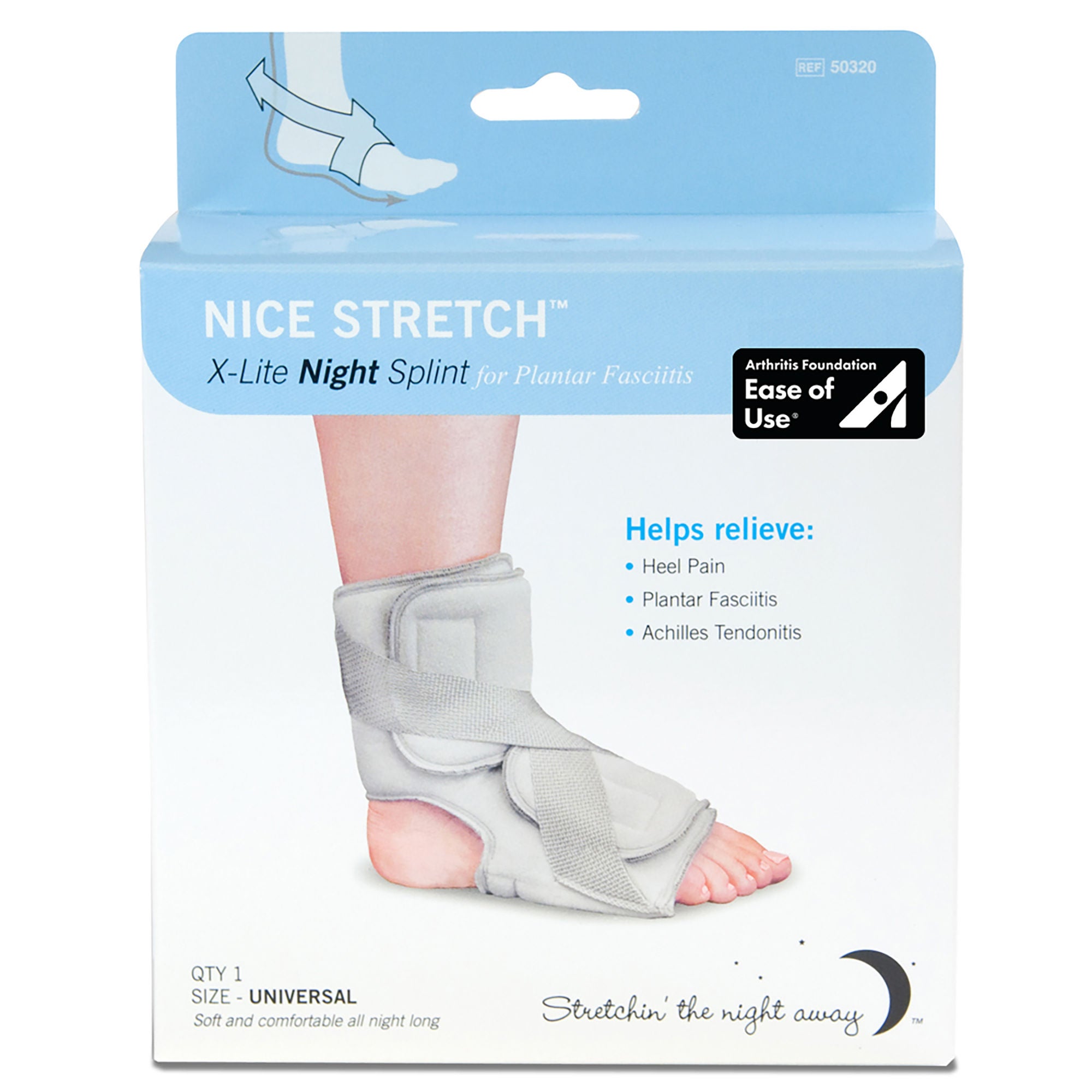 Brownmed - 50320 Nice Stretch® X-Lite Plantar Fasciitis Night Splint