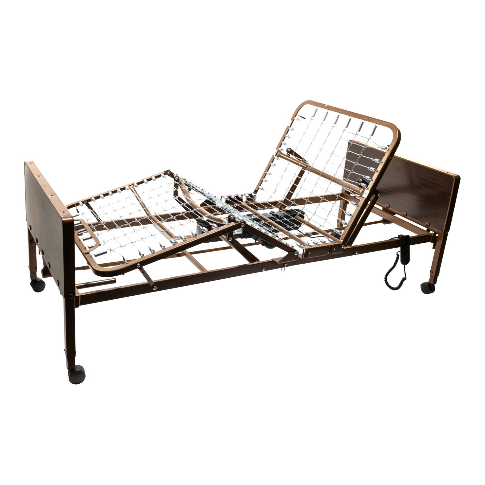 Proactive Medical Products LLC - PMFEB Electric Bed Altara Series Bed Full Electric 80 Inch Length Adjustable Deck 3 Functions 15 to 23 Inch Height Range