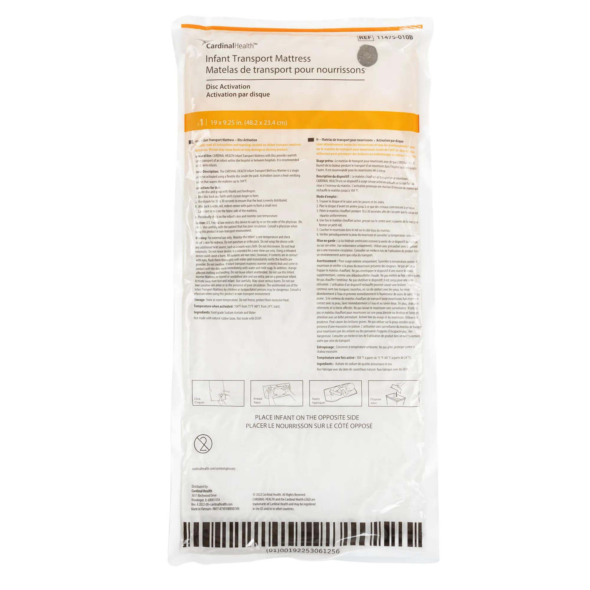 Porta-Warm Pediatric Mattress 11475-010B by Cardinal