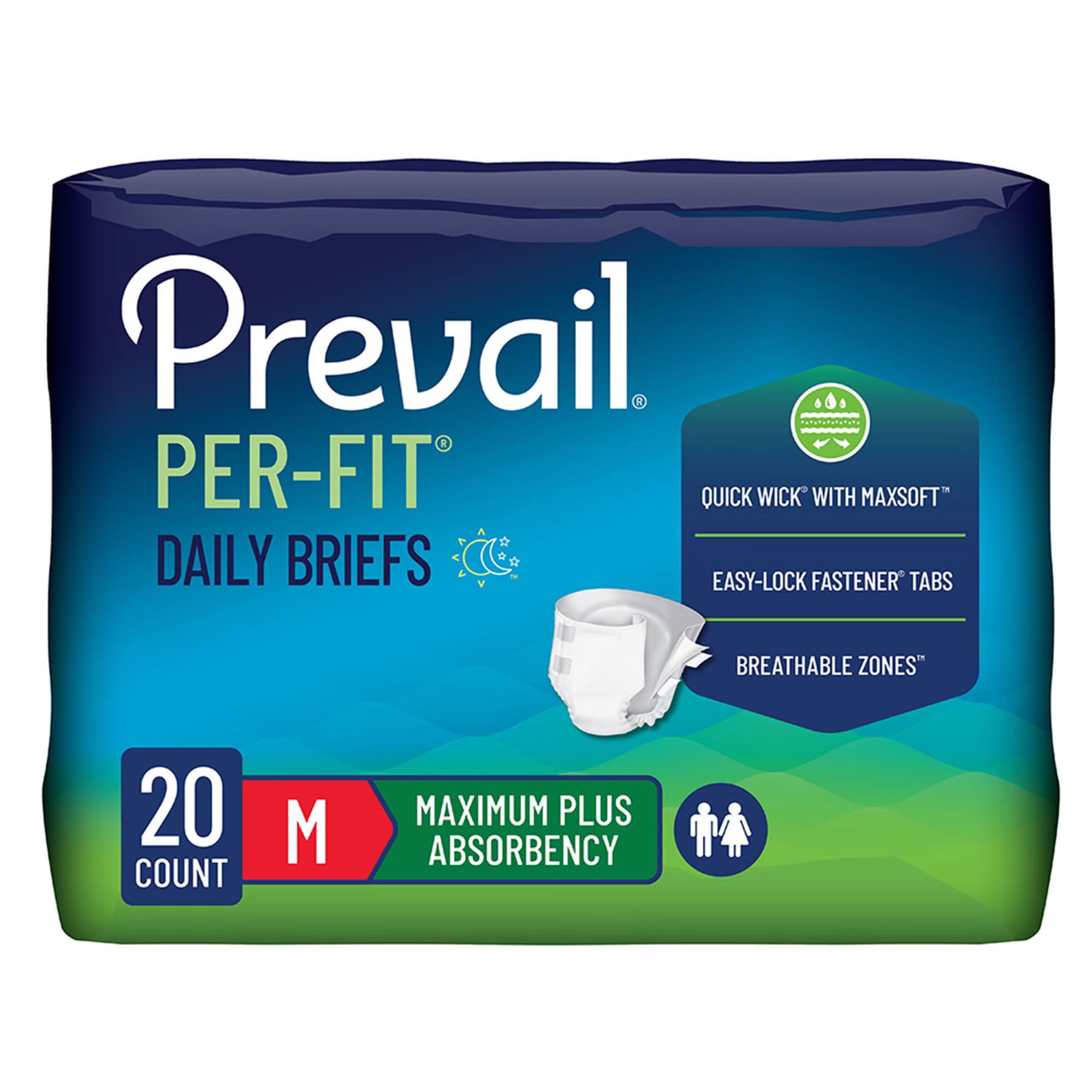 First Quality Products LLC - PF-012/2 Prevail® Per-Fit® Adult Briefs Maximum Plus Absorbency