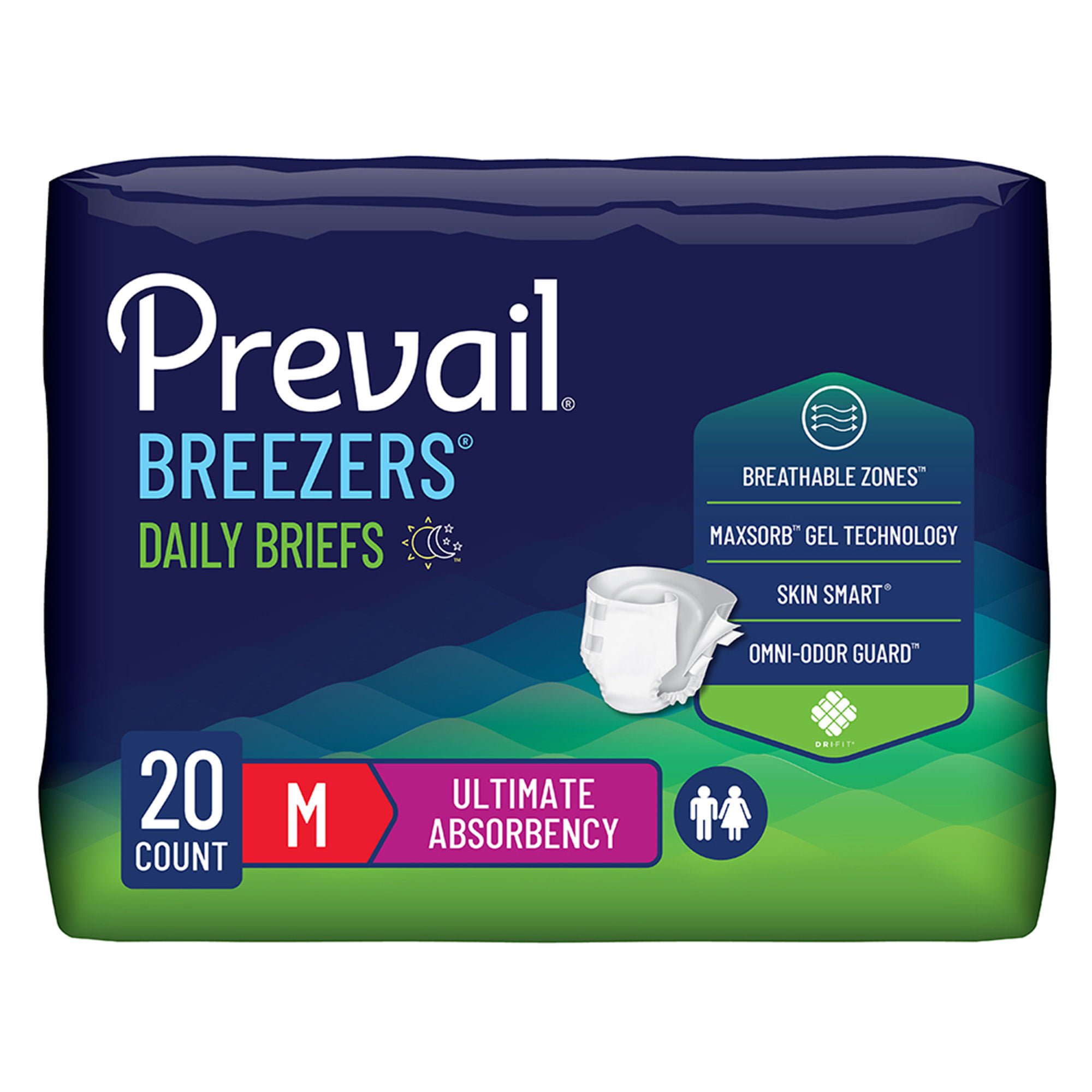 First Quality Products LLC - PVB-012/3 Prevail® Breezers® Ultimate Absorbency Incontinence Briefs