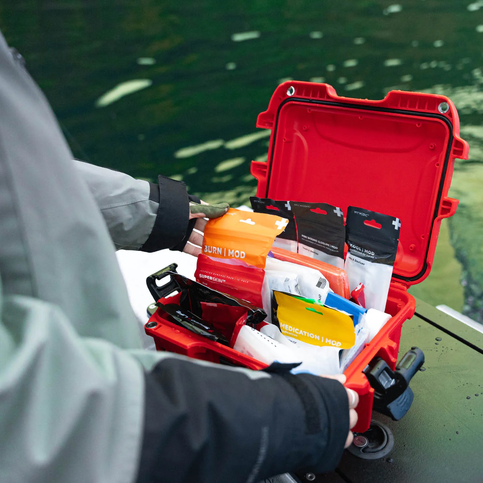 MyMedic MM-KIT-905-MFK-V2-PRO - My Medic™ MyFak Pro First Aid Kit, Red Waterproof Hard Case - 1/Each