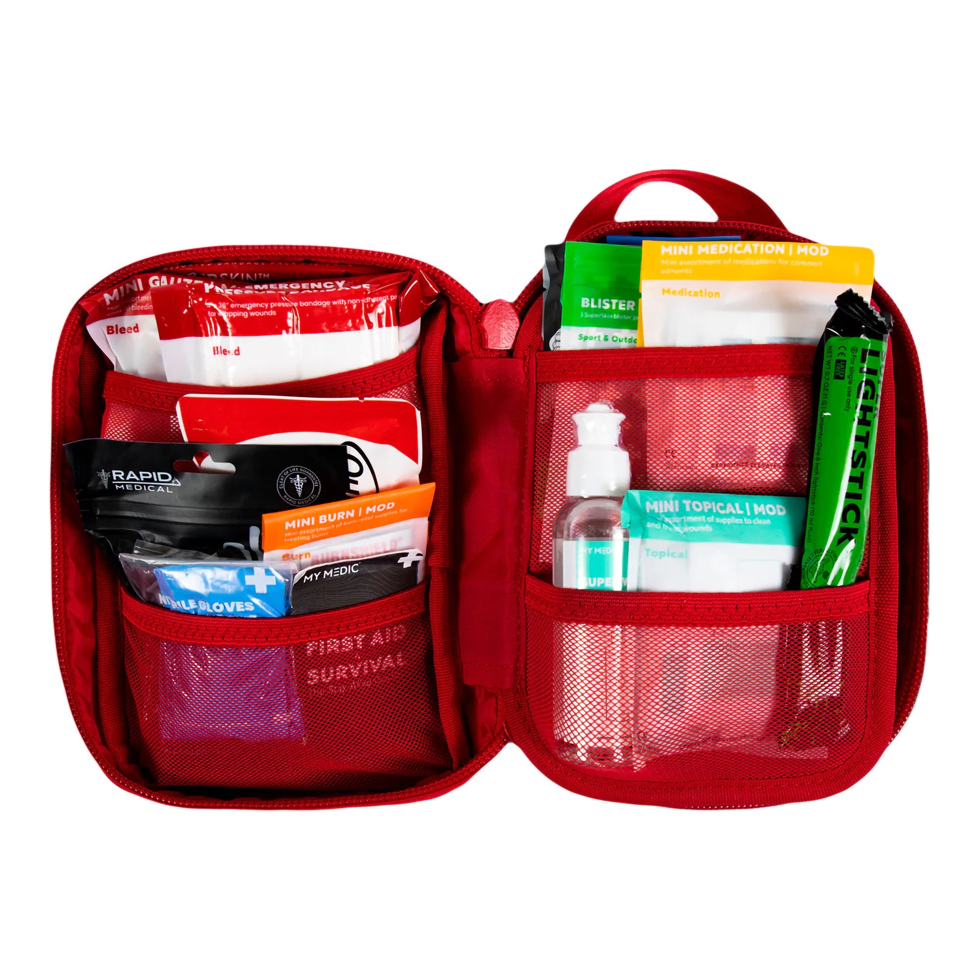 MyMedic MM-KIT-U-MFK-MINI-V2-RED-STN - My Medic™ MyFak Mini Standard First Aid Kit, Red - 1/Each