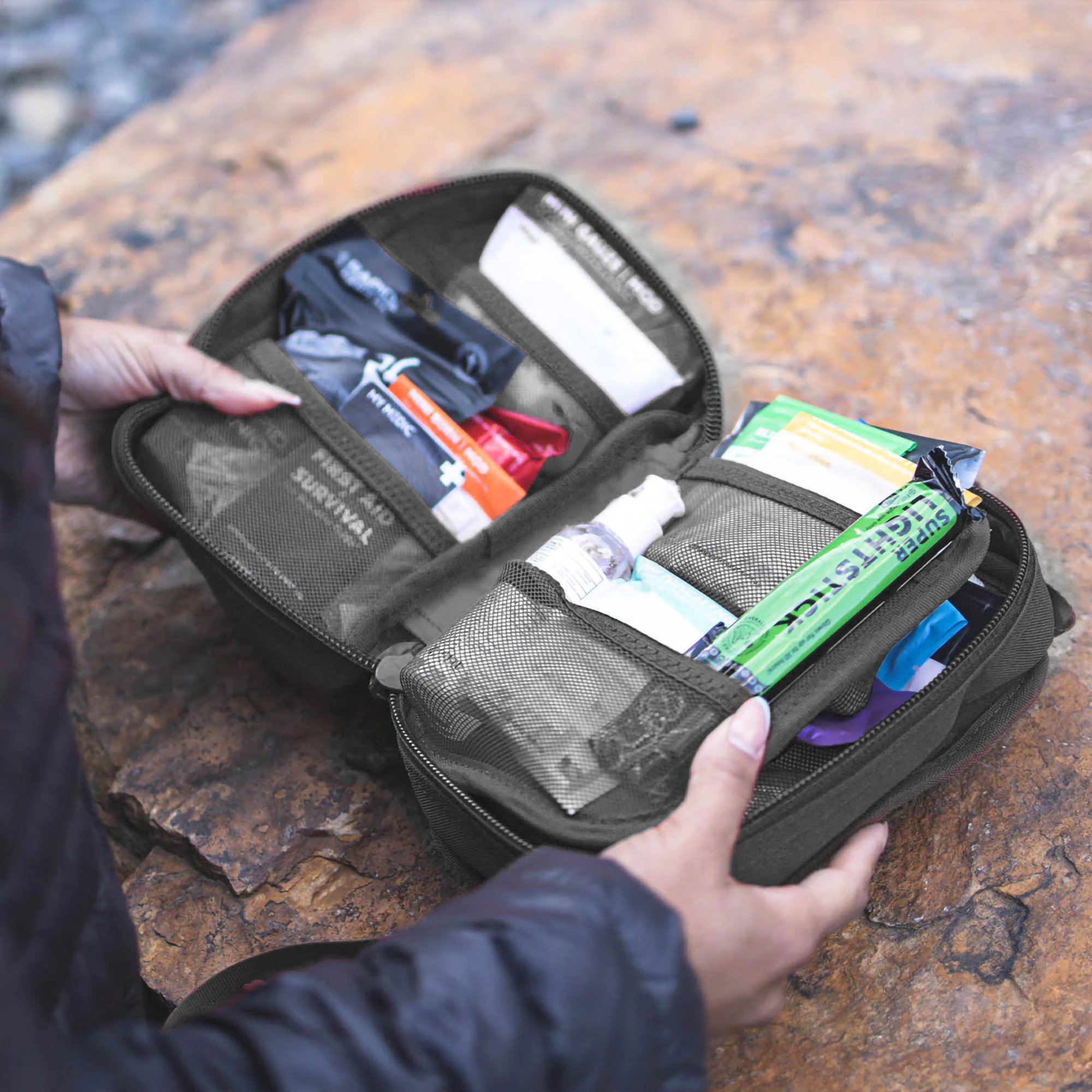 MyMedic MM-KIT-U-MFK-MINI-V2-BLK-STN - My Medic™ MyFak Mini Standard First Aid Kit, Black - 1/Each