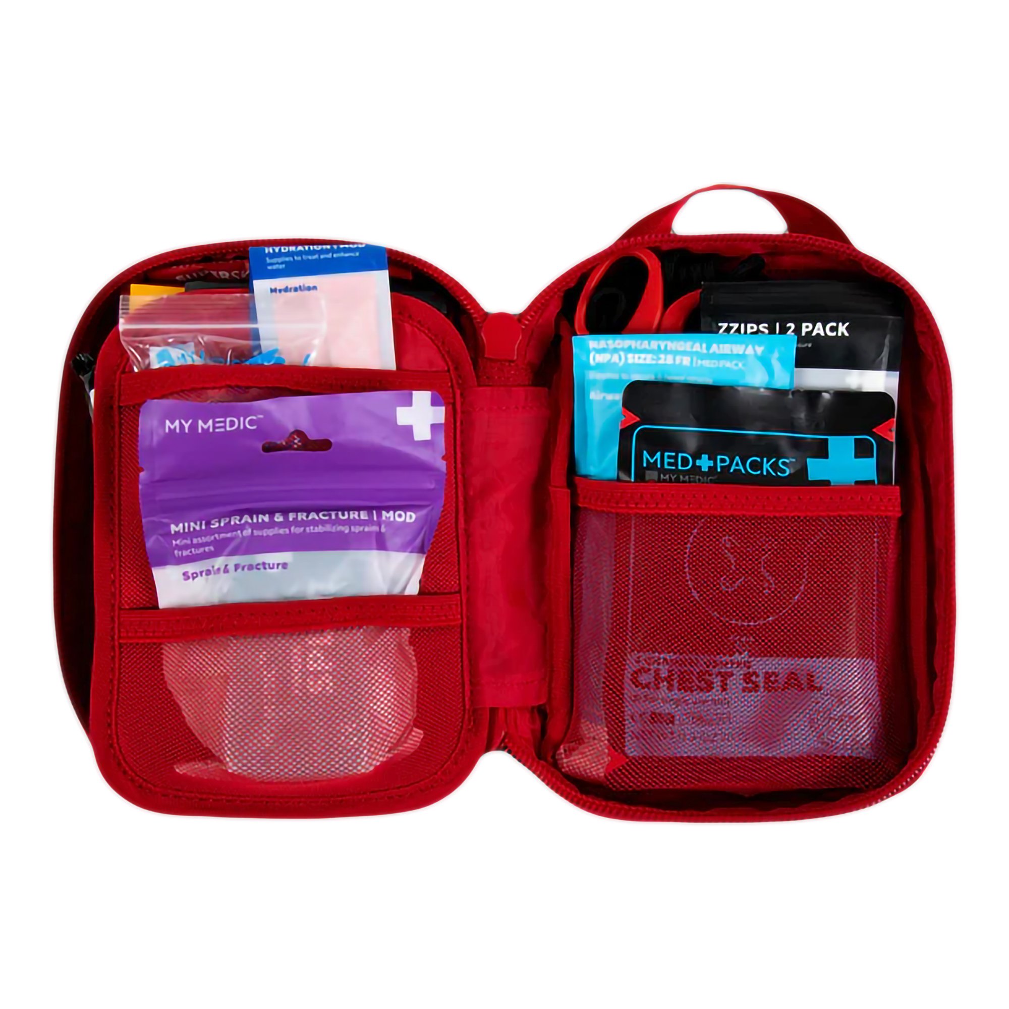 MyMedic MM-KIT-U-MFK-MINI-V2-RED-PRO - My Medic™ MyFak Mini Pro First Aid Kit, Red - 1/Each