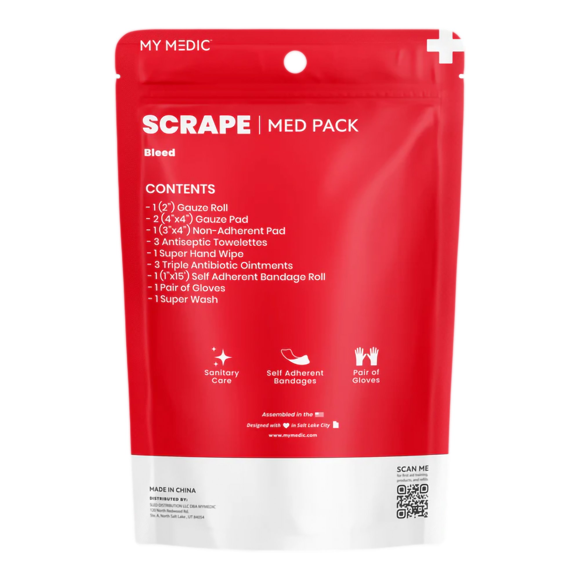 MyMedic MM-MD-PK-BLD-SCRP - Med Packs™ Scrape First Aid Medical Pack - 1/Each