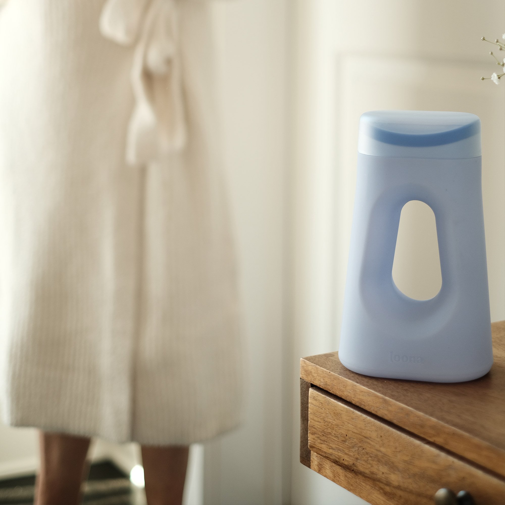 Boom Home Medical BLOPUBSF001B - The Loona Female Urinal, Loona Blue - 1/Each, 24/Case