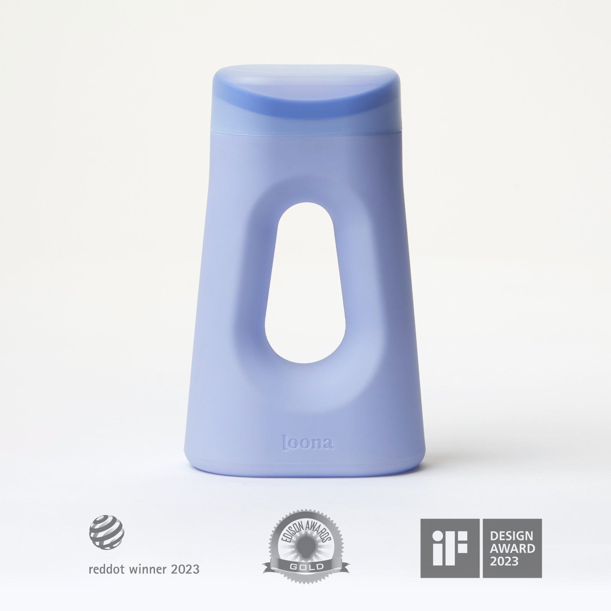 Boom Home Medical BLOPUBSF001B - The Loona Female Urinal, Loona Blue - 1/Each, 24/Case