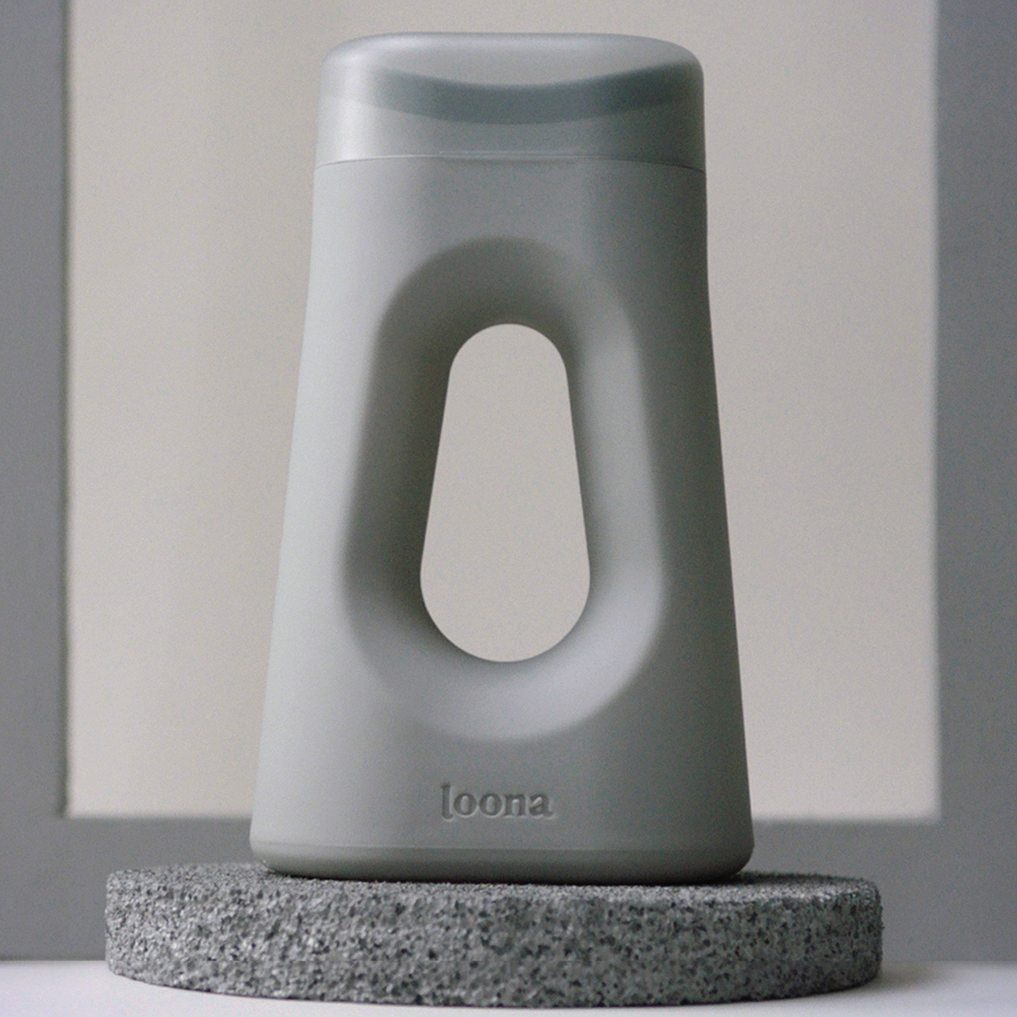Boom Home Medical BLOPUBSF001G - The Loona Female Urinal, Moon Grey - 1/Each, 24/Case