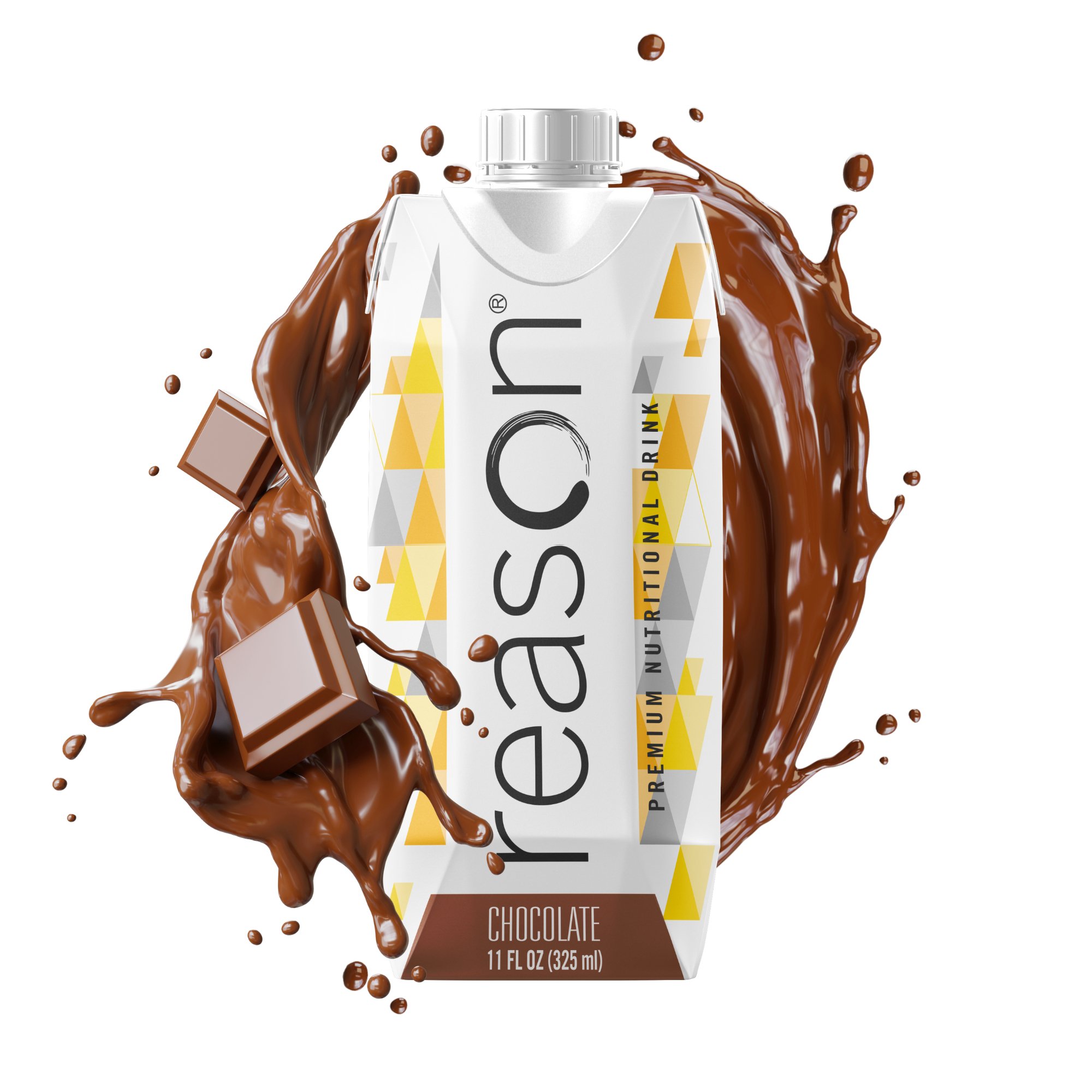 Reason Health B0BVG12CH1 - Reason™ Chocolate Premium Nutritional Drink, 11-ounce carton - 1/Each, 12/Case