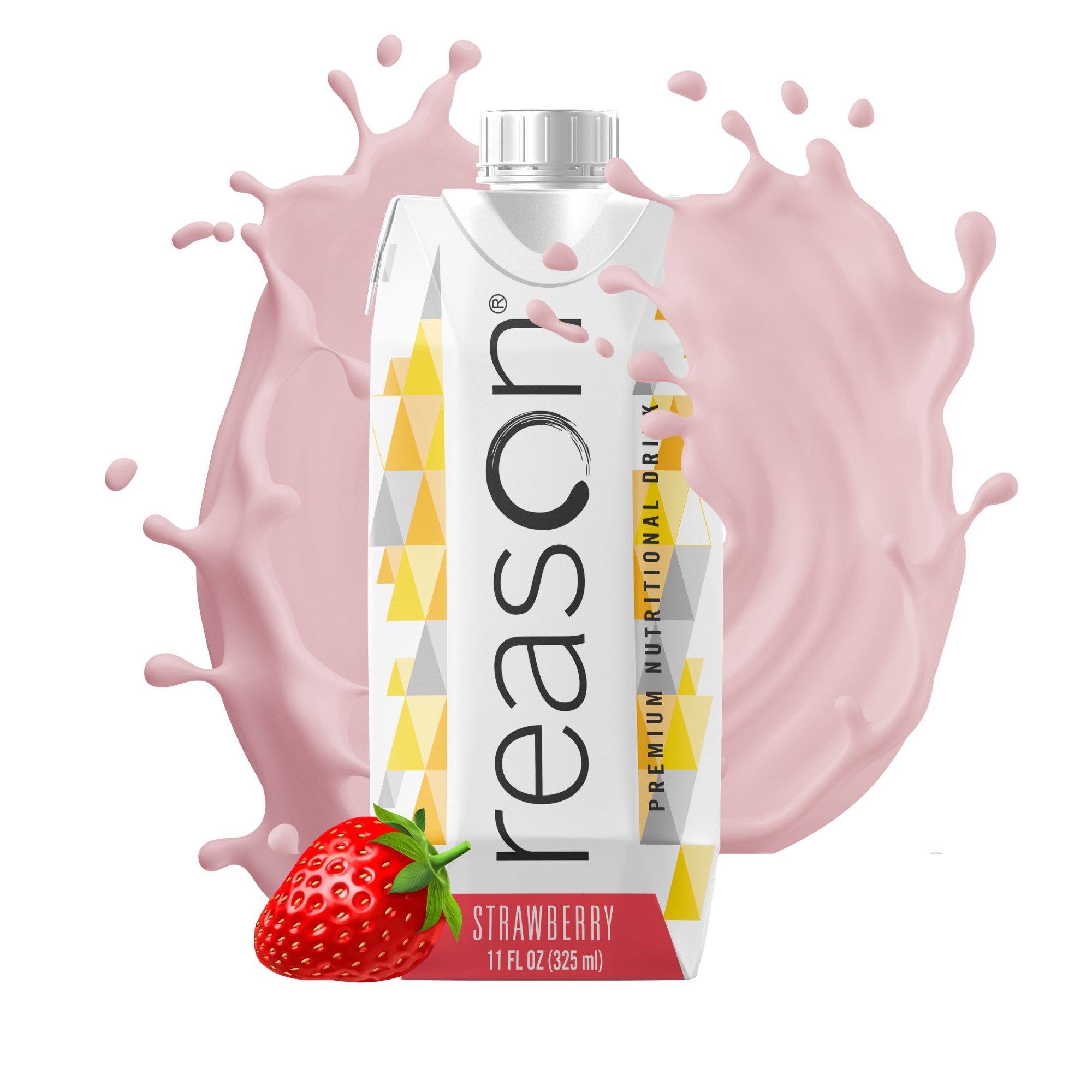 Reason Health B0BVG12SW1 - Reason™ Strawberry Premium Nutritional Drink, 11-ounce carton - 1/Each, 12/Case