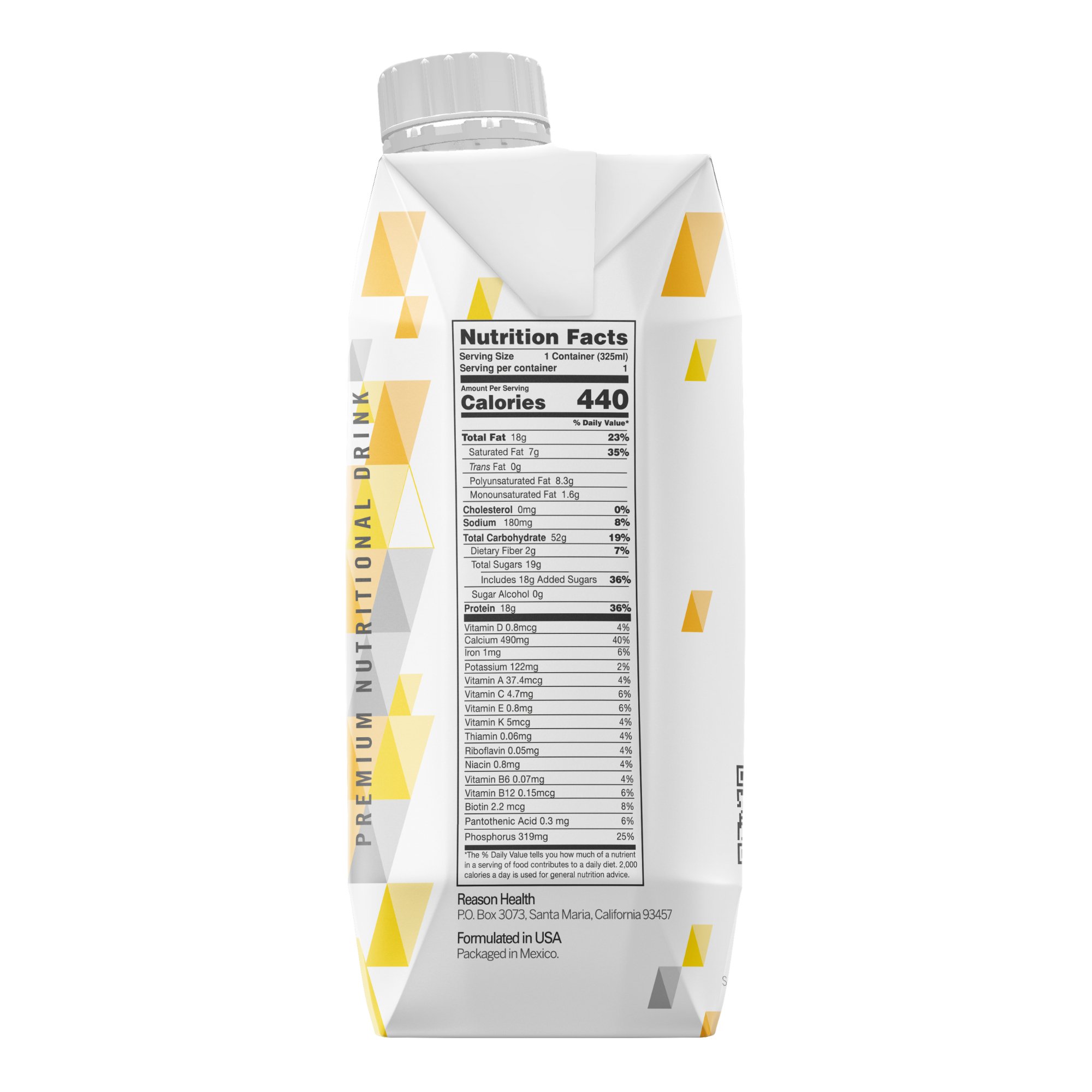 Reason Health B0BVG12SW1 - Reason™ Strawberry Premium Nutritional Drink, 11-ounce carton - 1/Each, 12/Case
