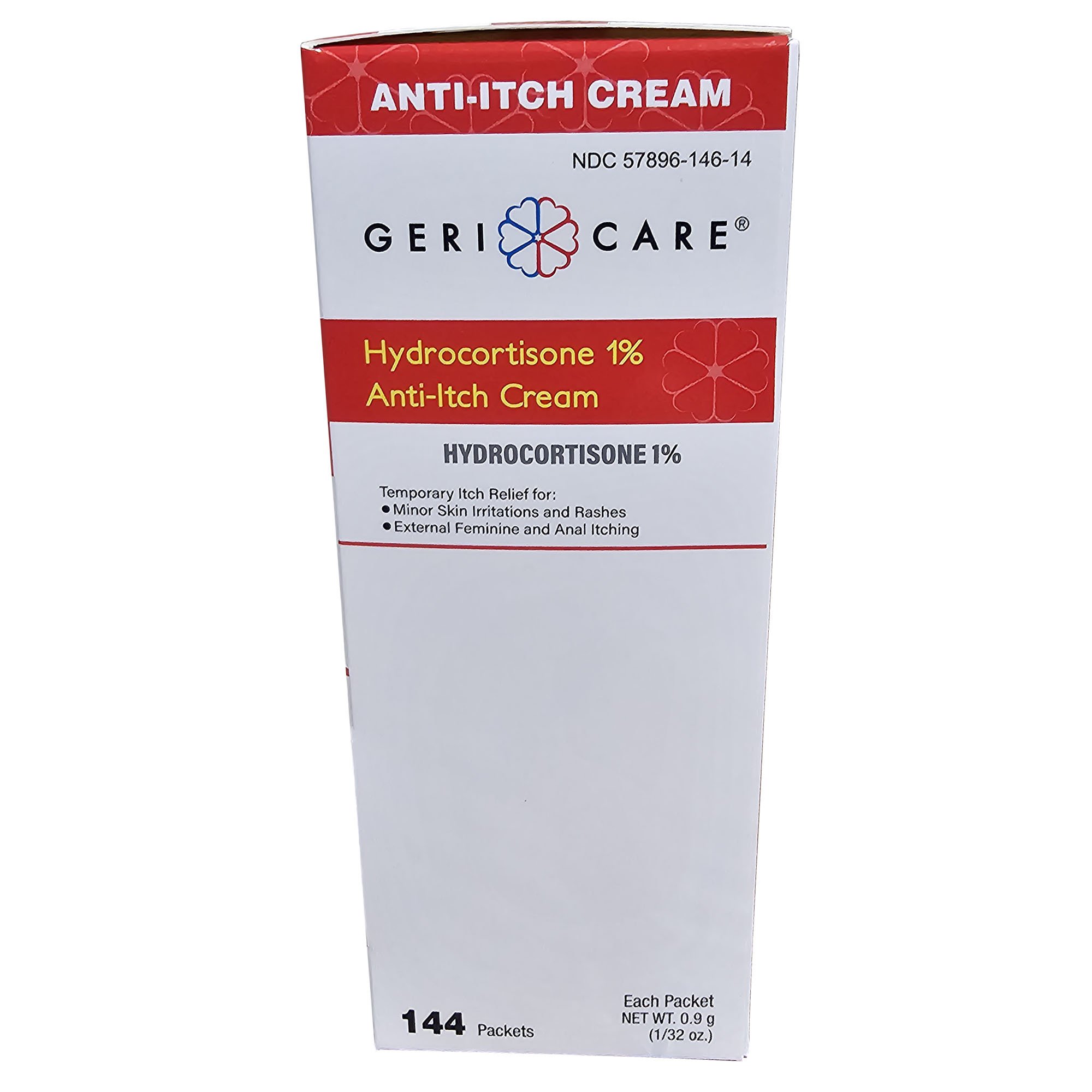 Geri-Care S146-14-GCP - Geri-Care® 1% Hydrocortisone Anti-Itch Cream - 144/Box, 1728/Case